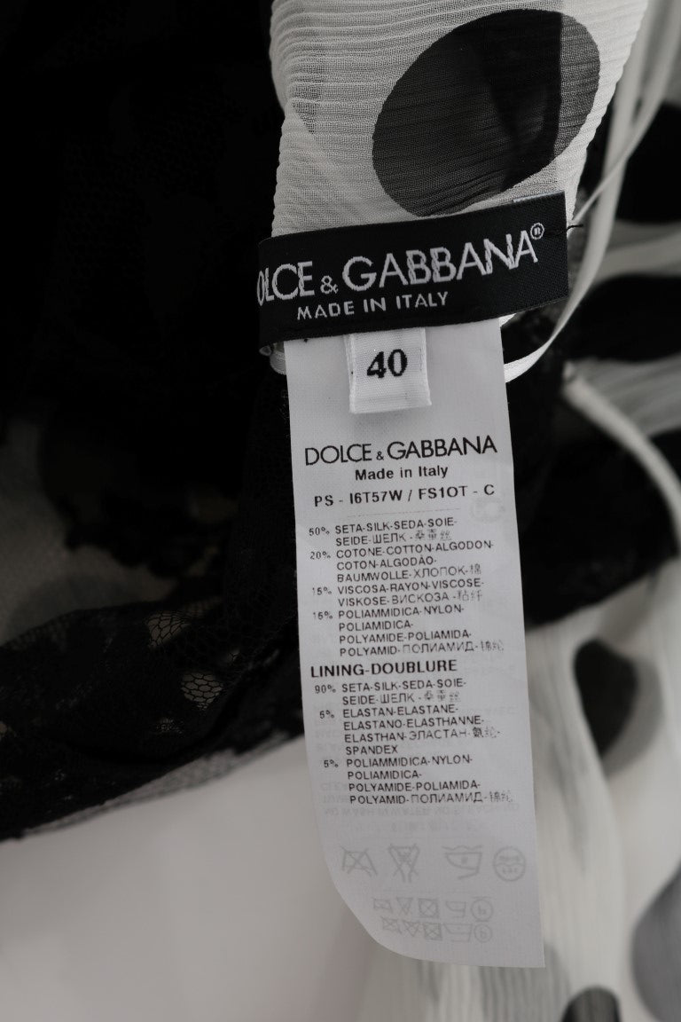 Rochie lungă elegantă cu buline Dolce & Gabbana