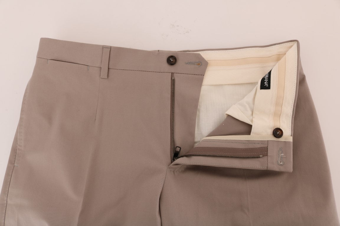 Dolce & Gabbana Chic Beige Chinos Freizeithose
