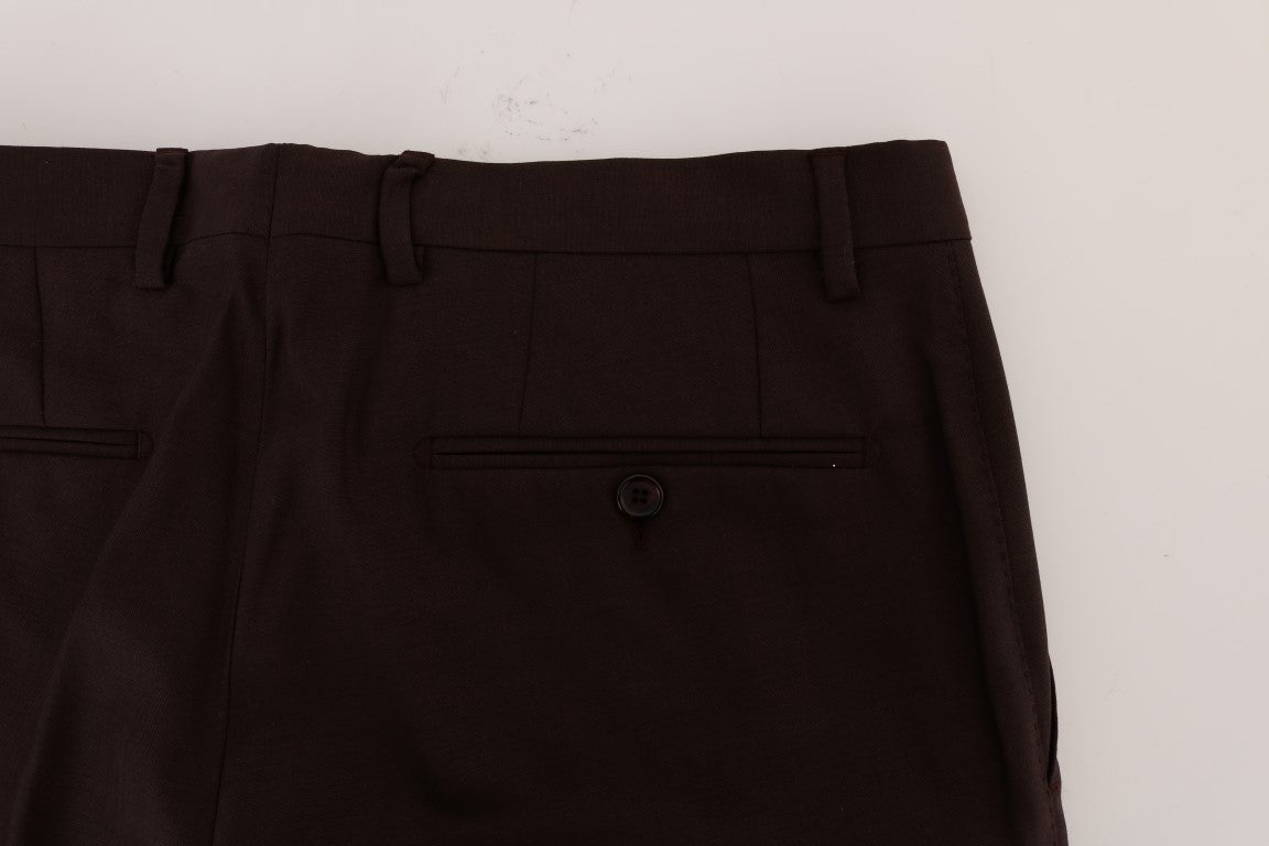 Dolce & Gabbana – Elegante, schmal geschnittene Abendhose in Lila