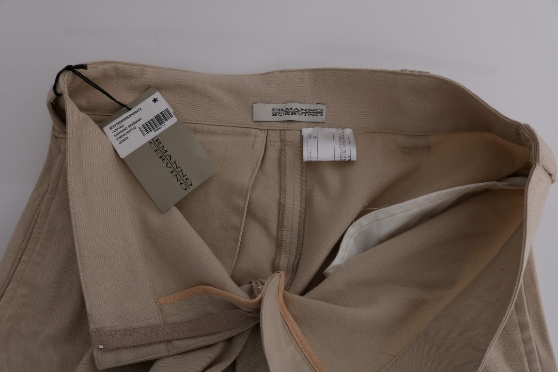 Ermanno Scervino Chic Beige Kurzhose – Regular Fit Elegance
