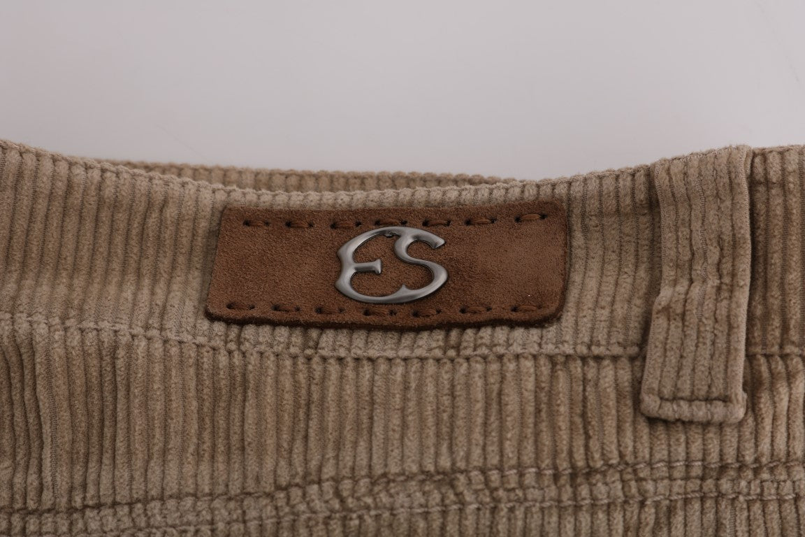 Ermanno Scervino Beige Regular Fit Luxe Hose