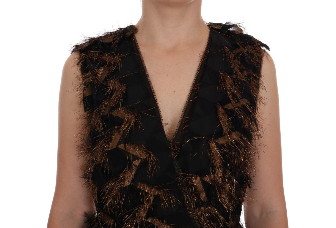 Dolce & Gabbana Elegantes ärmelloses A-Linien-Kleid in voller Länge