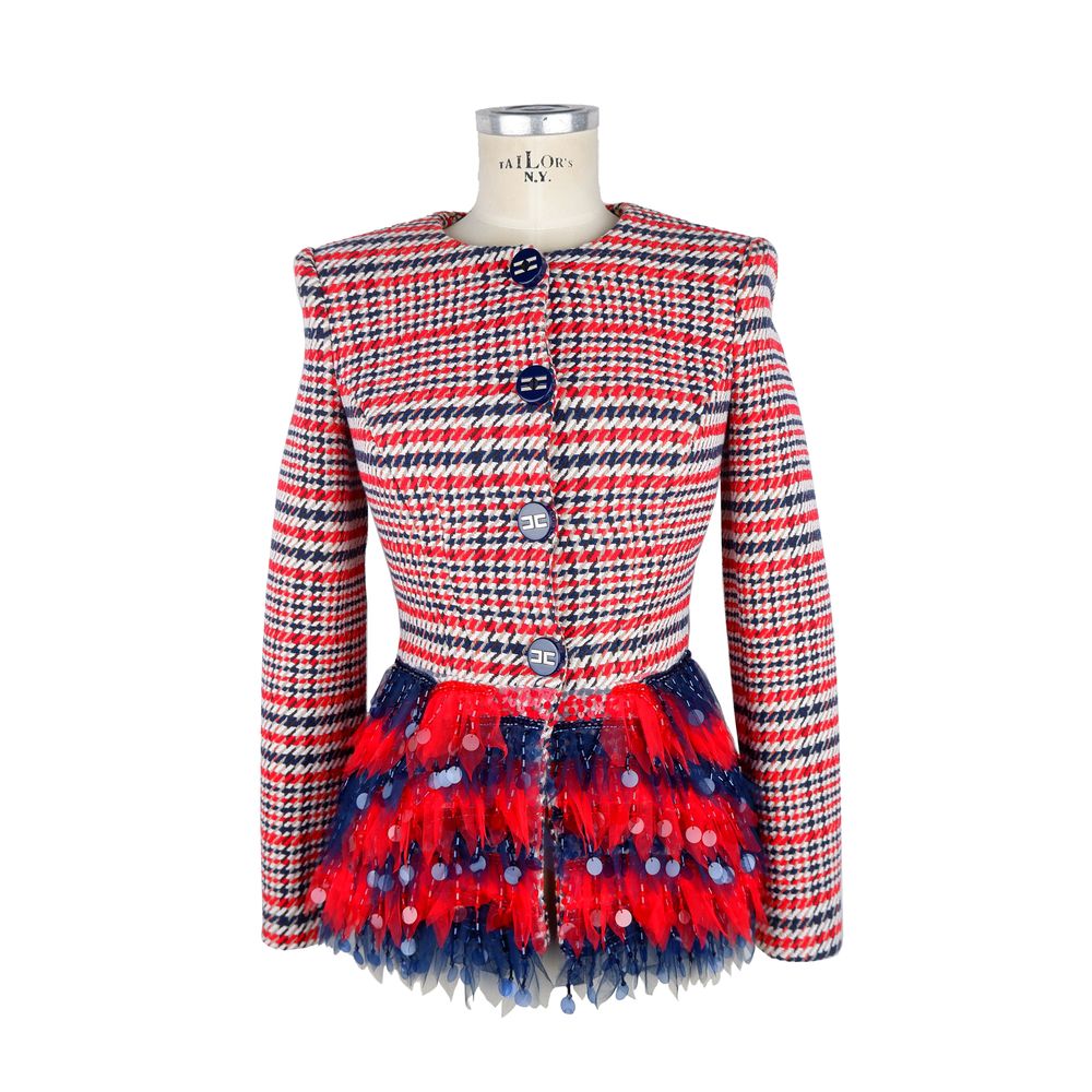 Elisabetta Franchi Blazer Roșu Bumbac Femei