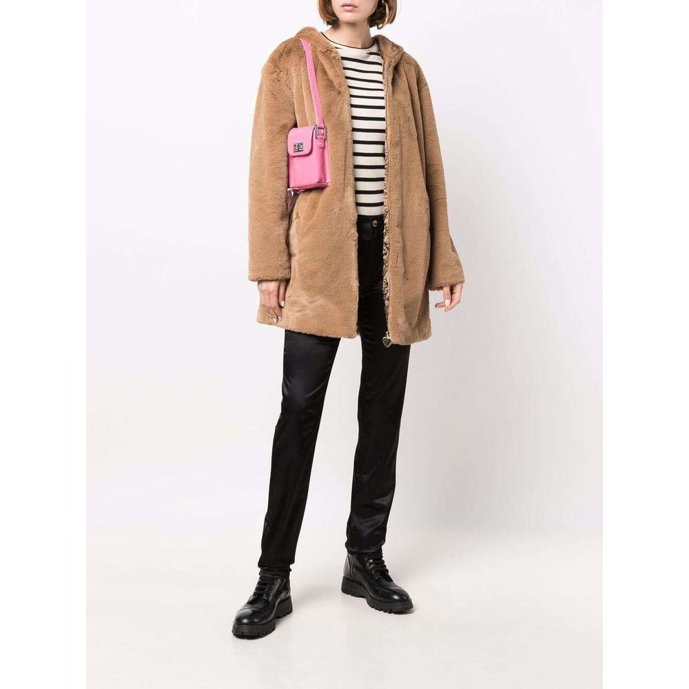 Love Moschino Beige Polyester Damen Mantel