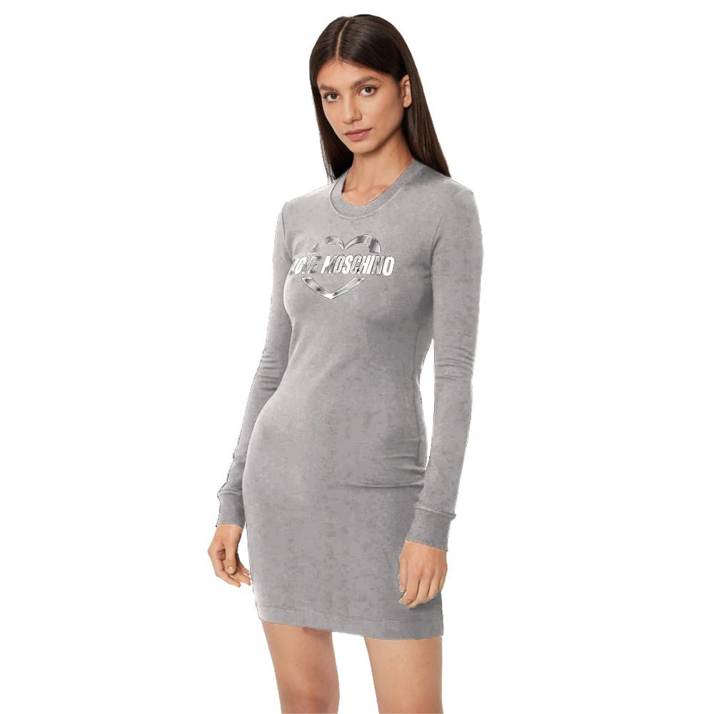 Love Moschino Braunes Baumwollkleid für Damen