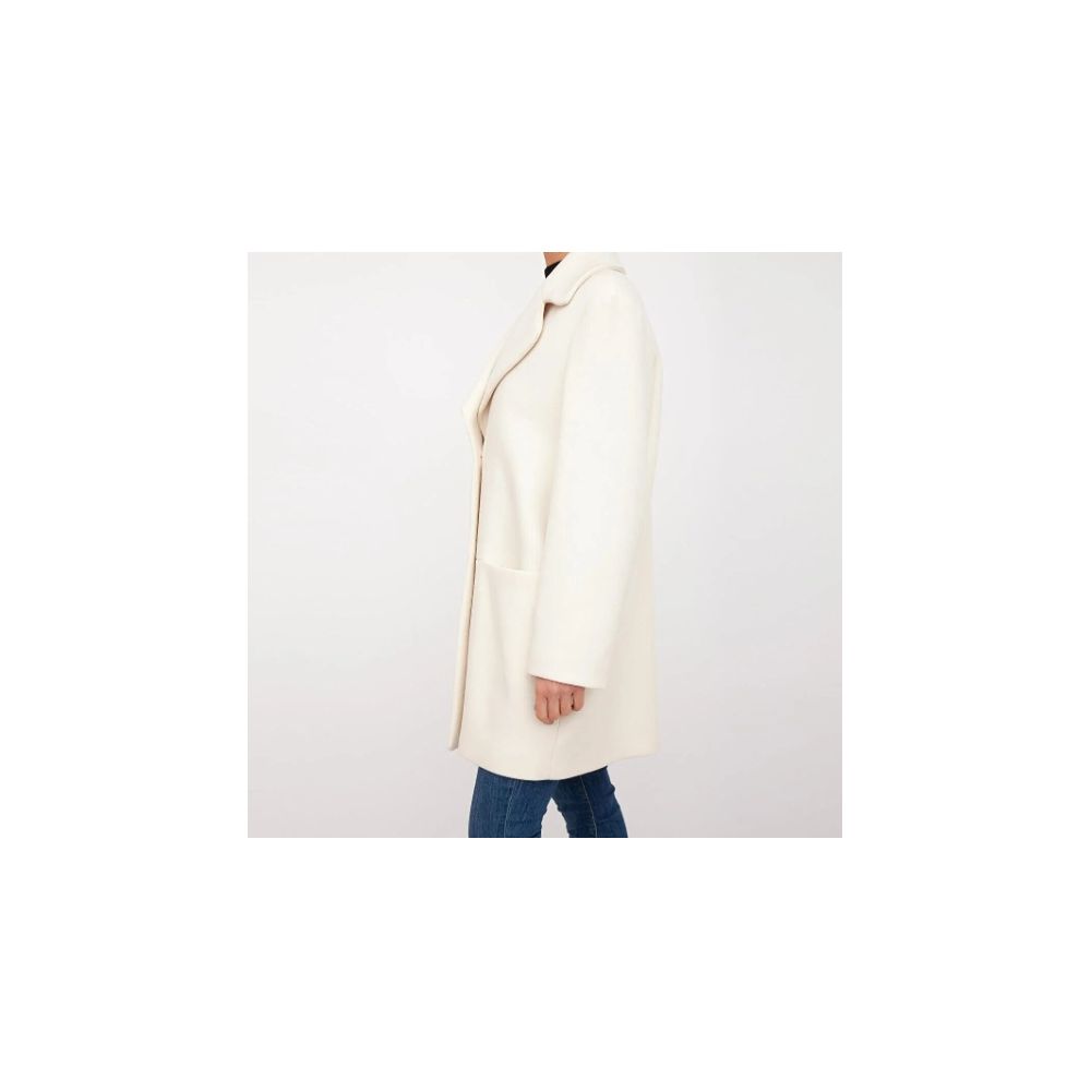 Love Moschino Chic – Langer Wintermantel „Elegance“ in Weiß