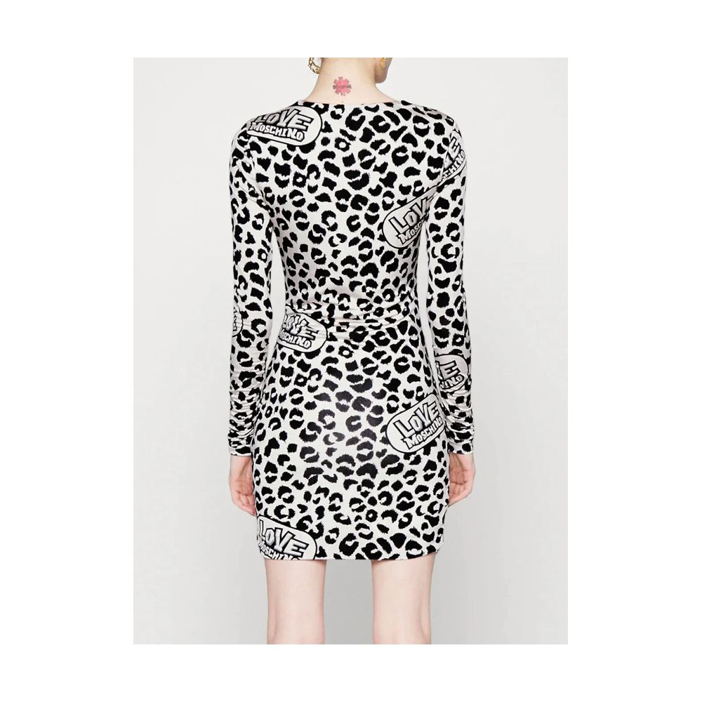 Rochie de damă Love Moschino din viscoză albă