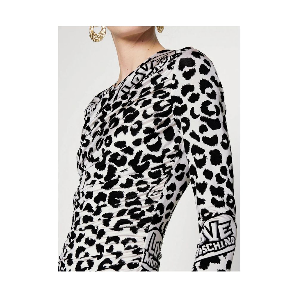 Rochie de damă Love Moschino din viscoză albă