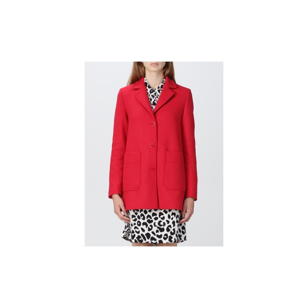 Love Moschino Schicke rosa Jacke aus Wollmischung