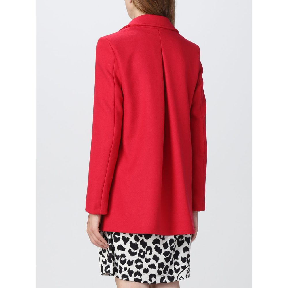 Love Moschino Schicke rosa Jacke aus Wollmischung
