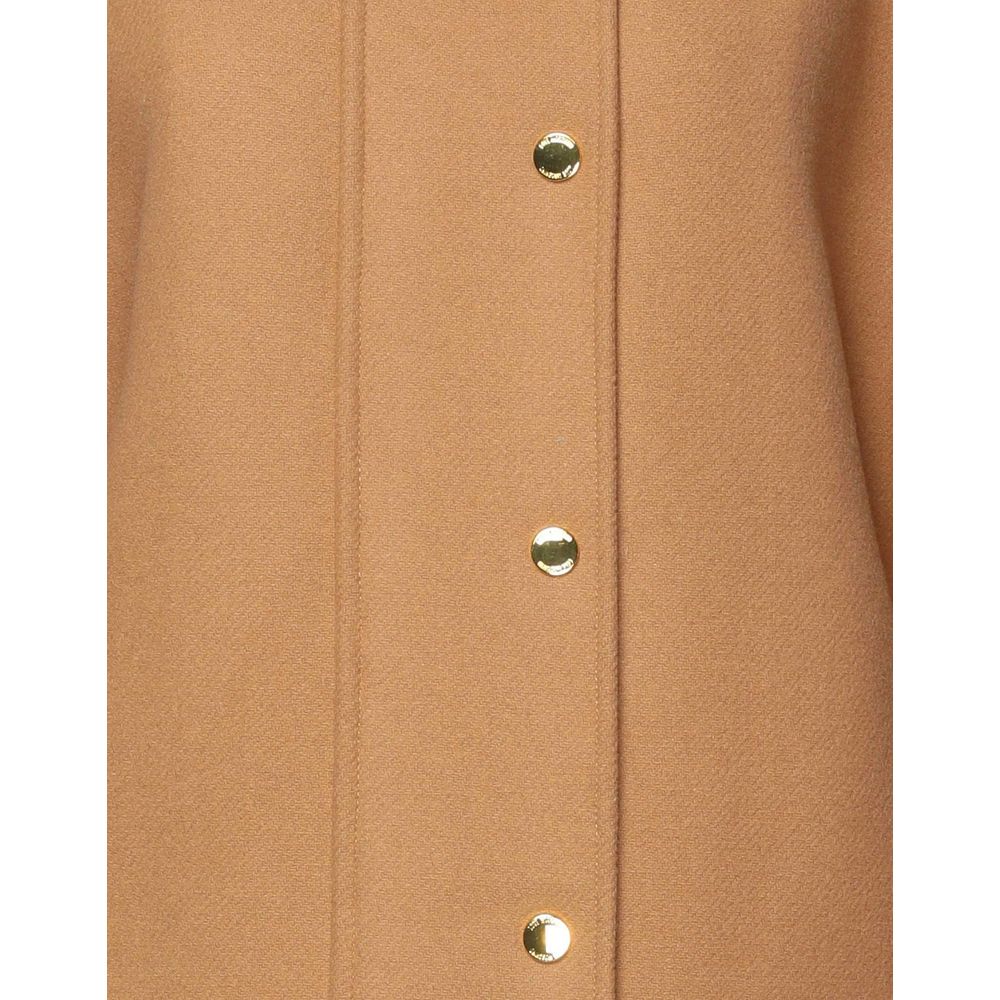 Love Moschino – Brauner Wollmantel für Damen