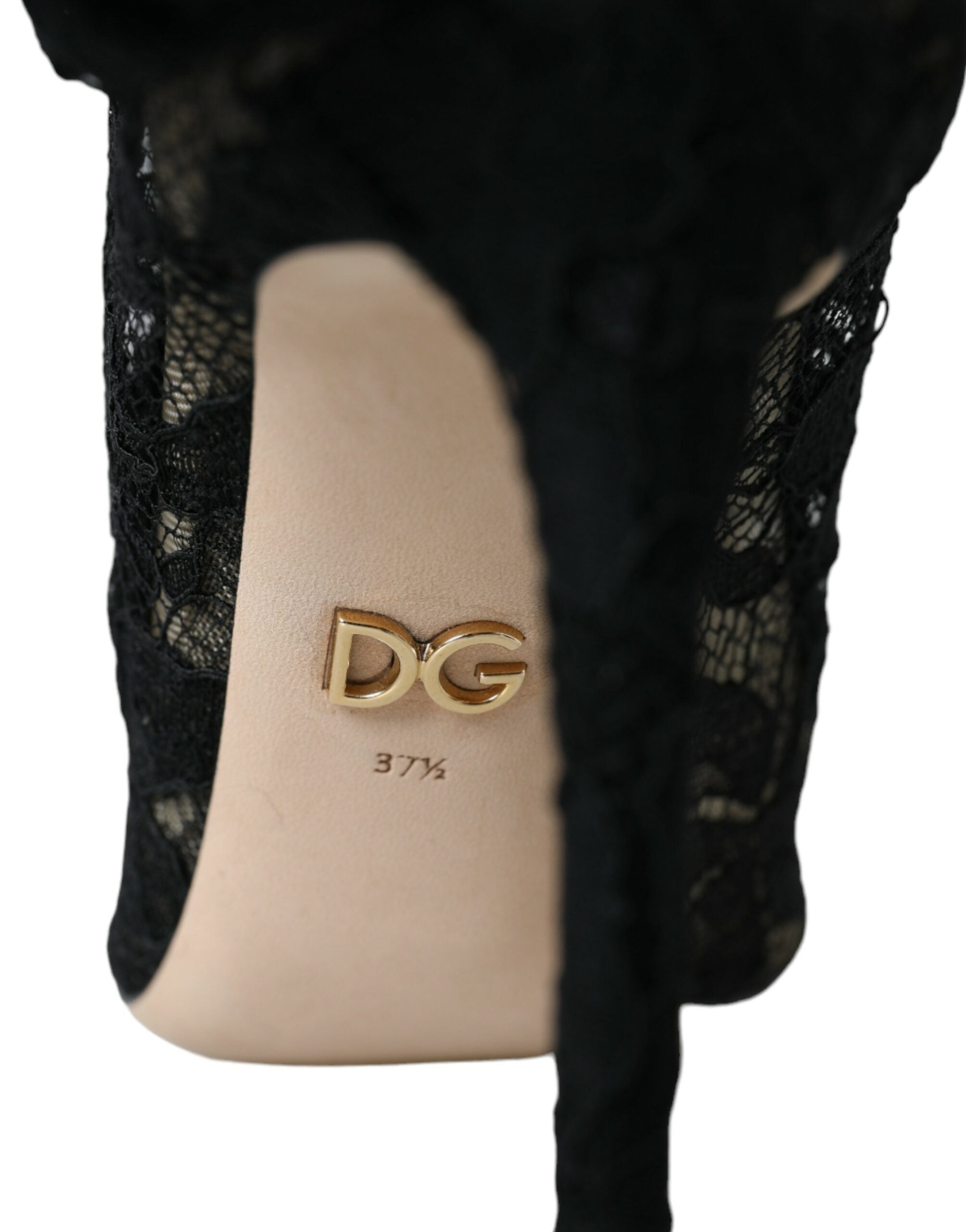 Dolce & Gabbana – Schwarze Taormina-Stiefel mit Stretch-Spitze