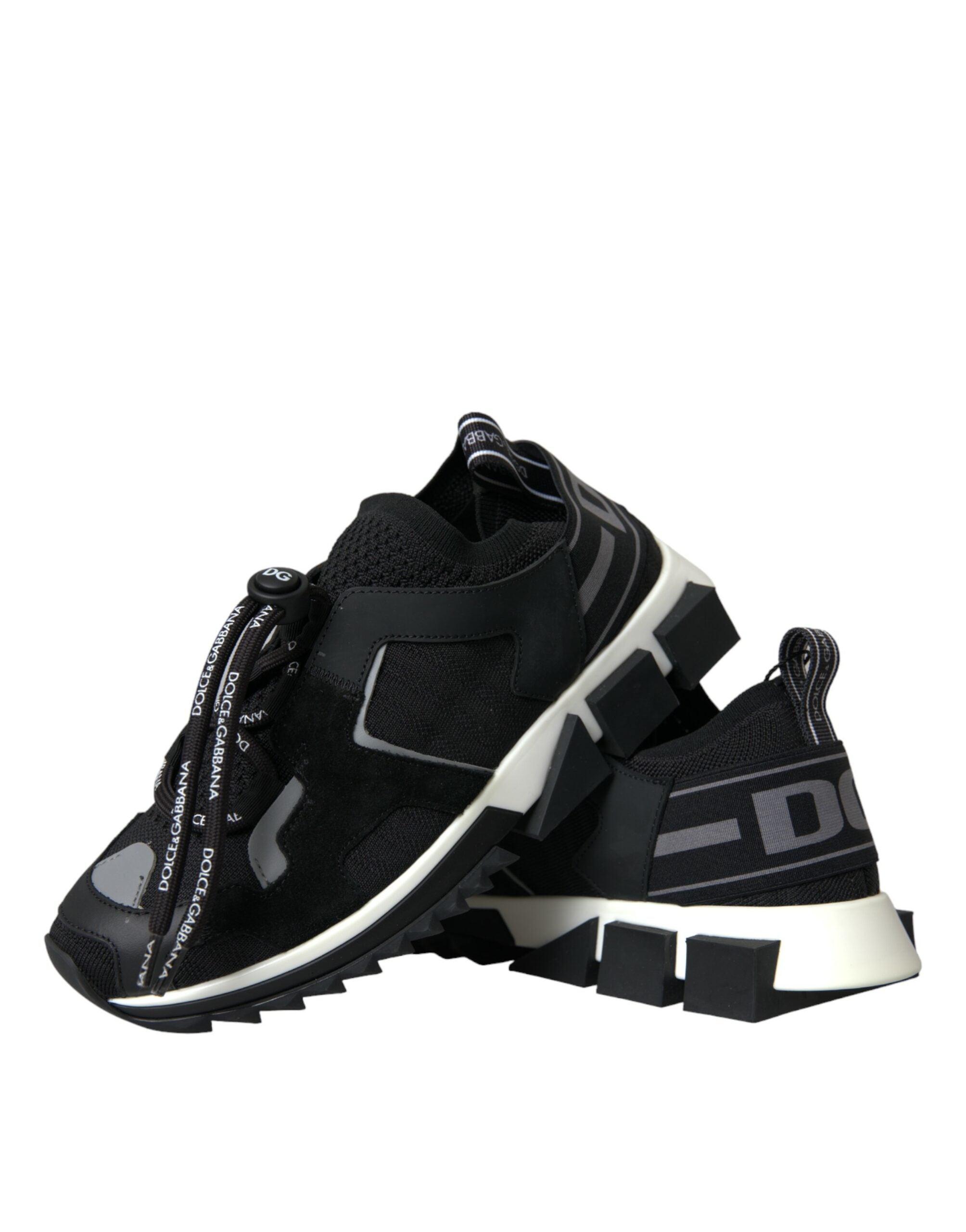 Dolce & Gabbana Sorrento Trekking-Sneakers aus schwarzem Mesh