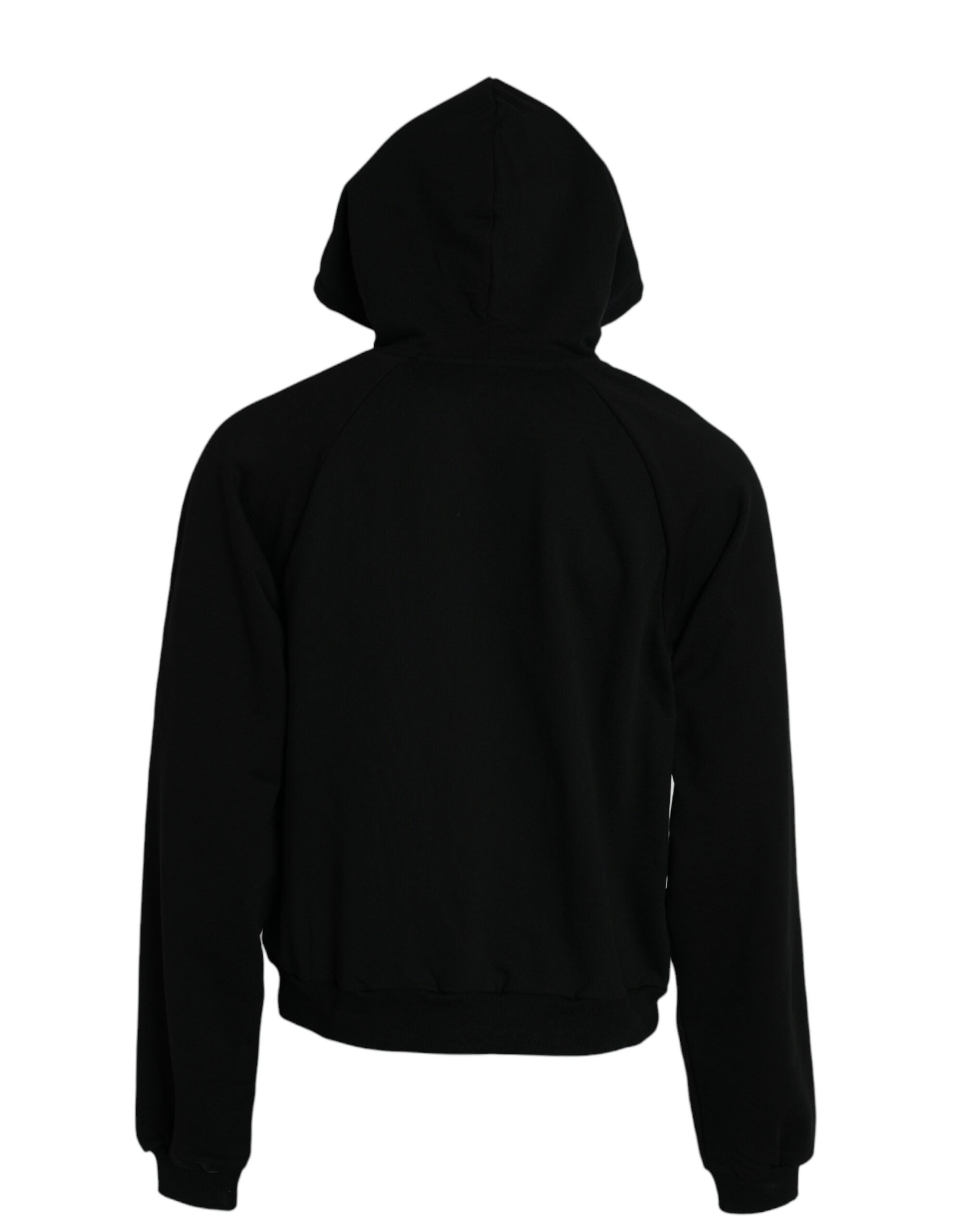 Hanorac Balenciaga cu glugă și logo din bumbac negru