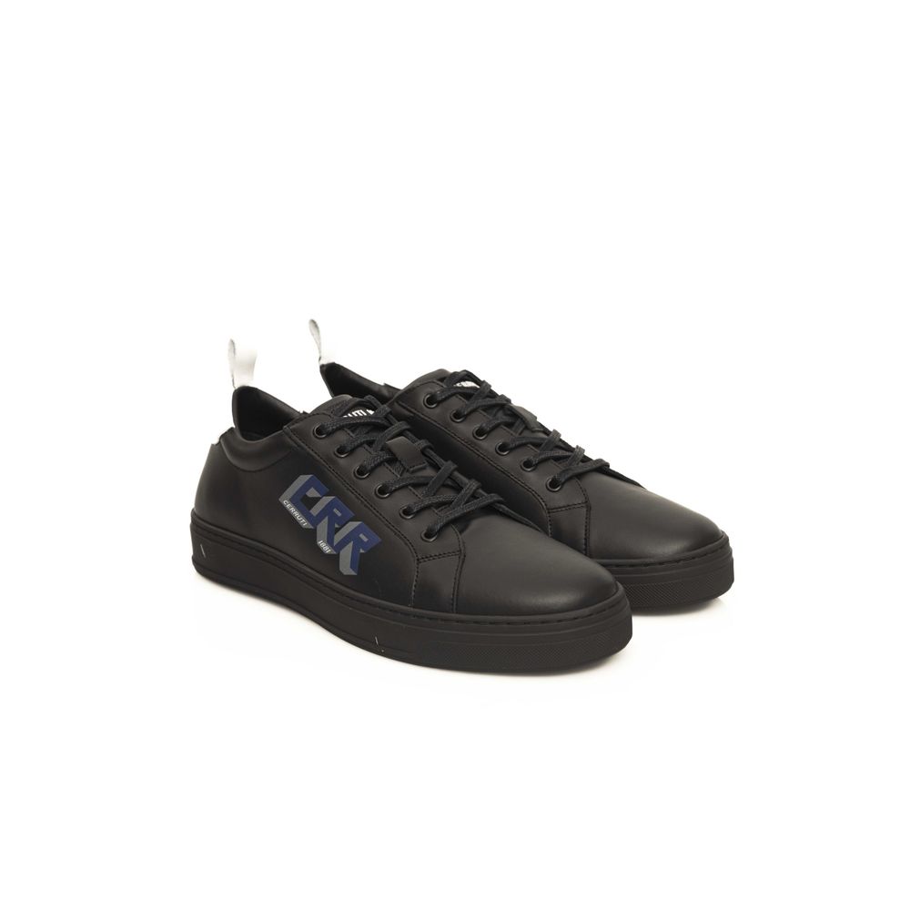 Cerruti 1881 Herren-Sneaker aus schwarzem Rindsleder