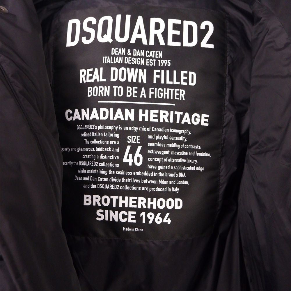 Jachetă bărbătească Dsquared² din nailon negru