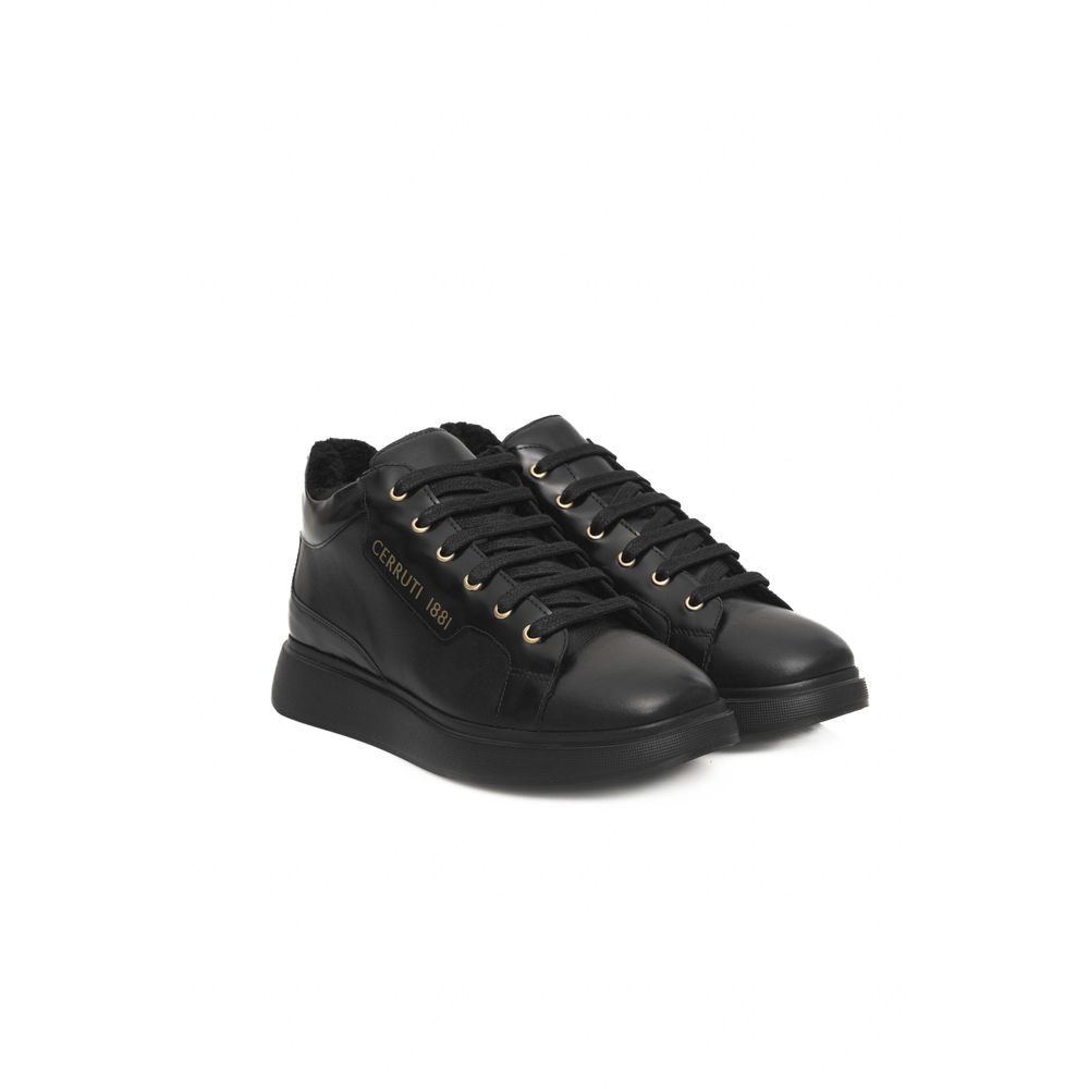 Cerruti 1881 Damen-Sneaker aus schwarzem Leder