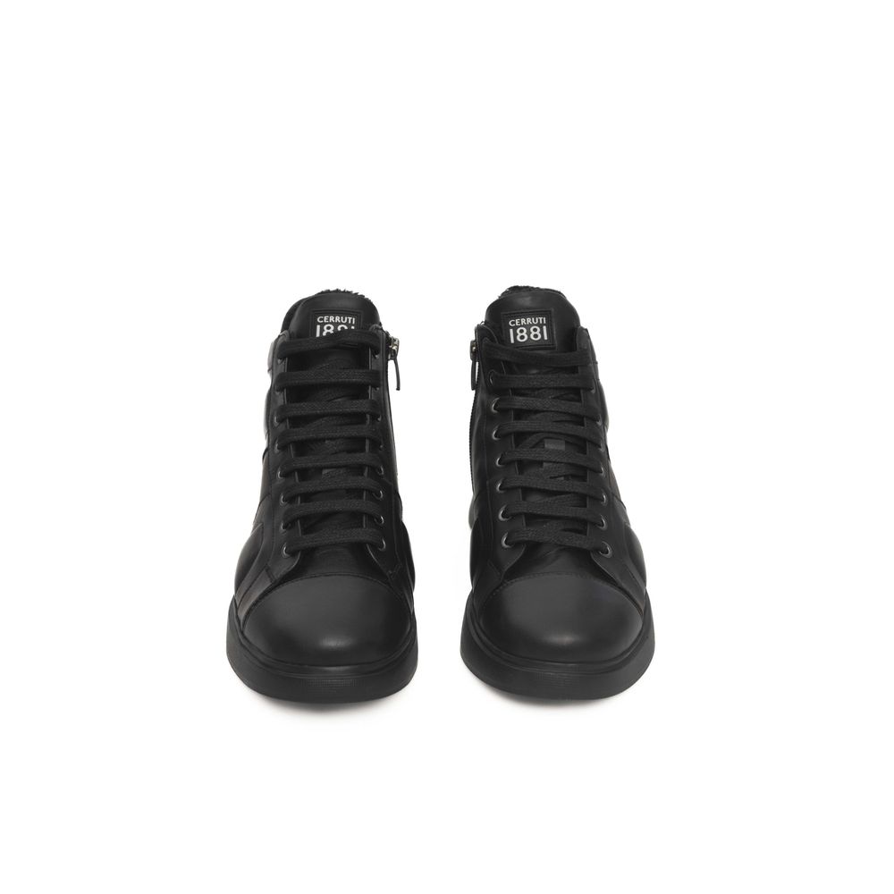 Tenișor Cerruti 1881 Black Cowhide pentru femei