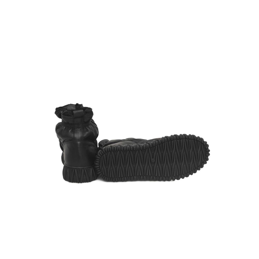 Cerruti 1881 Damenstiefel aus schwarzem Leder