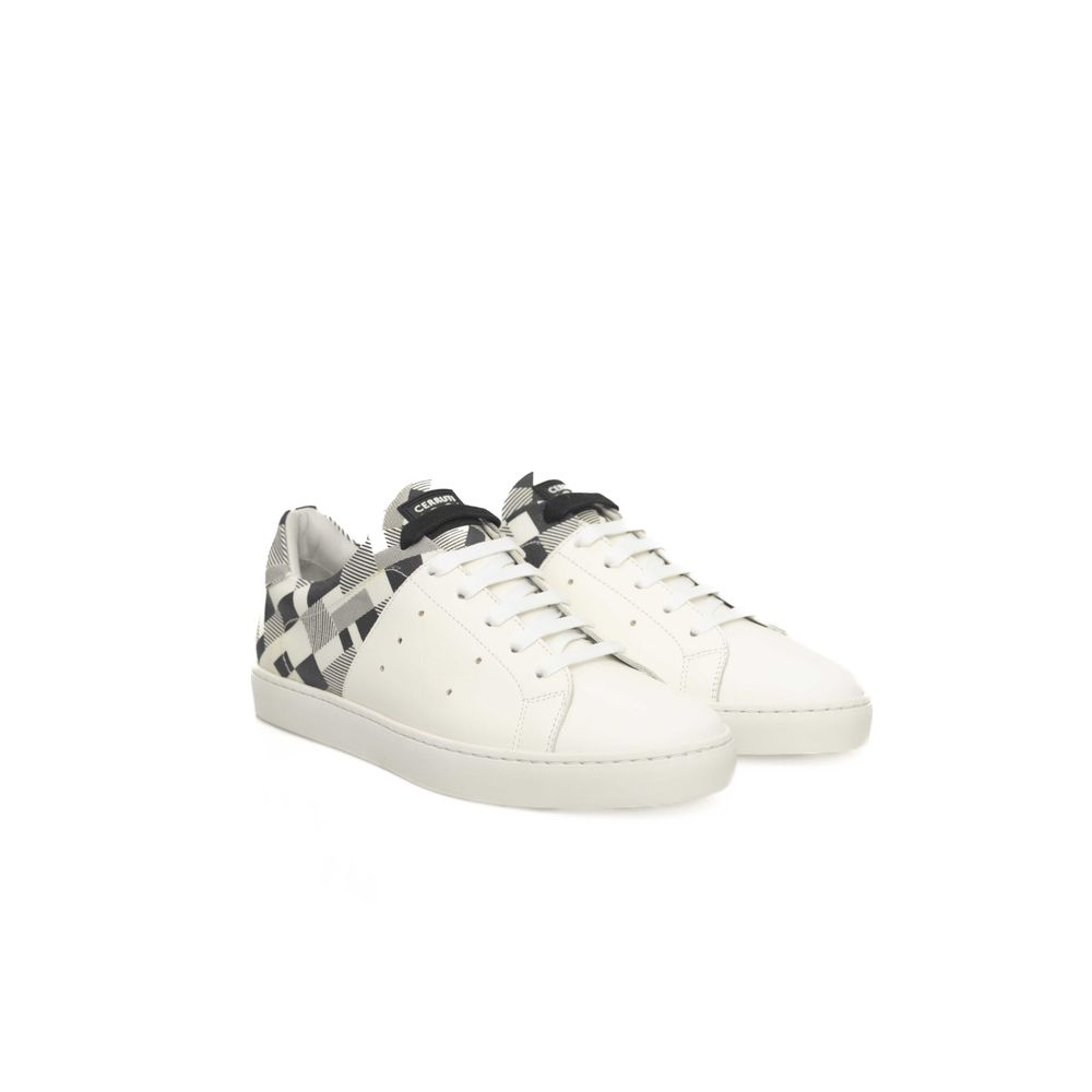 Cerruti 1881 Herren-Sneaker aus weißem Kalbsleder