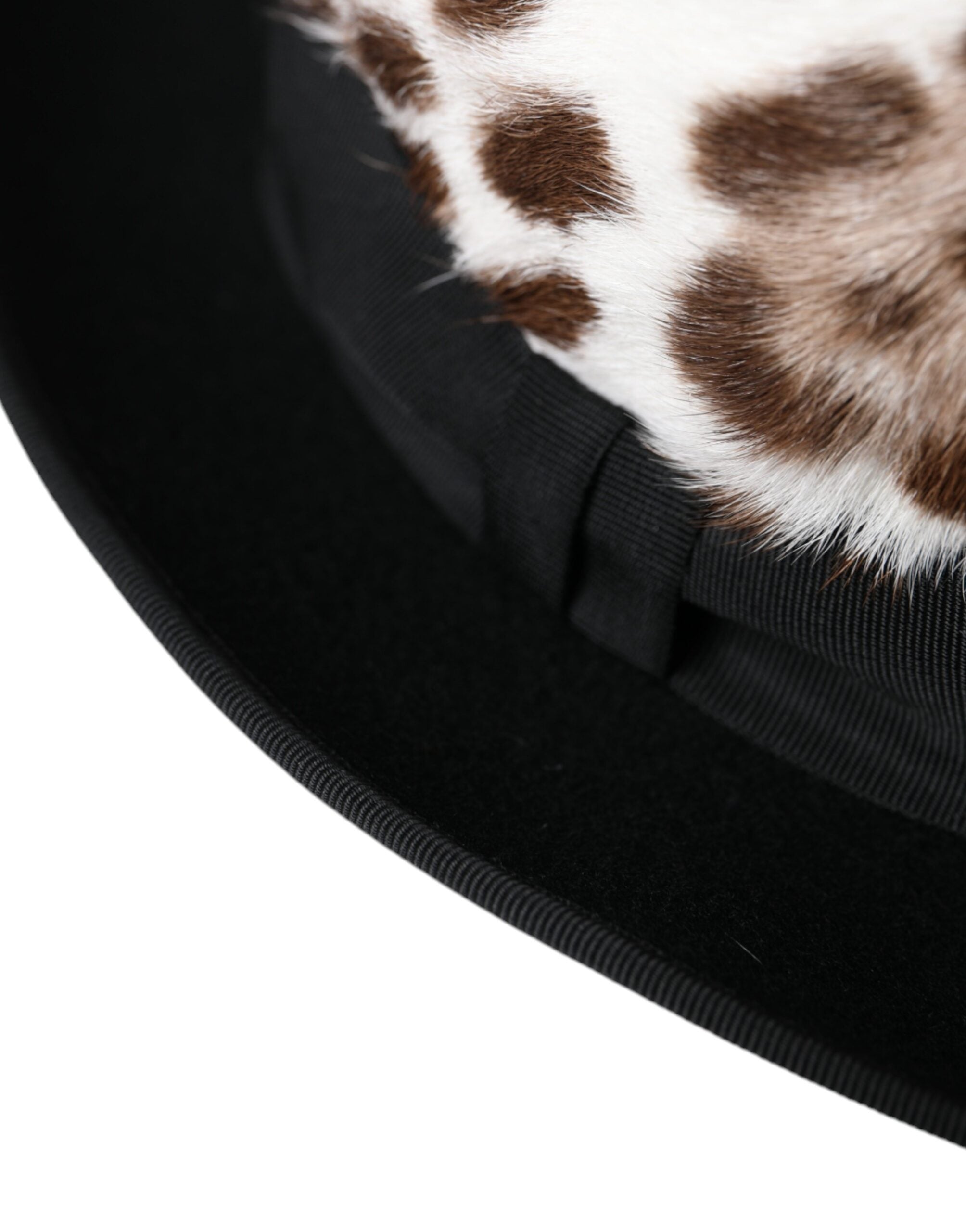 Pălărie Fedora Dolce & Gabbana cu imprimeu leopard multicolor pentru femei