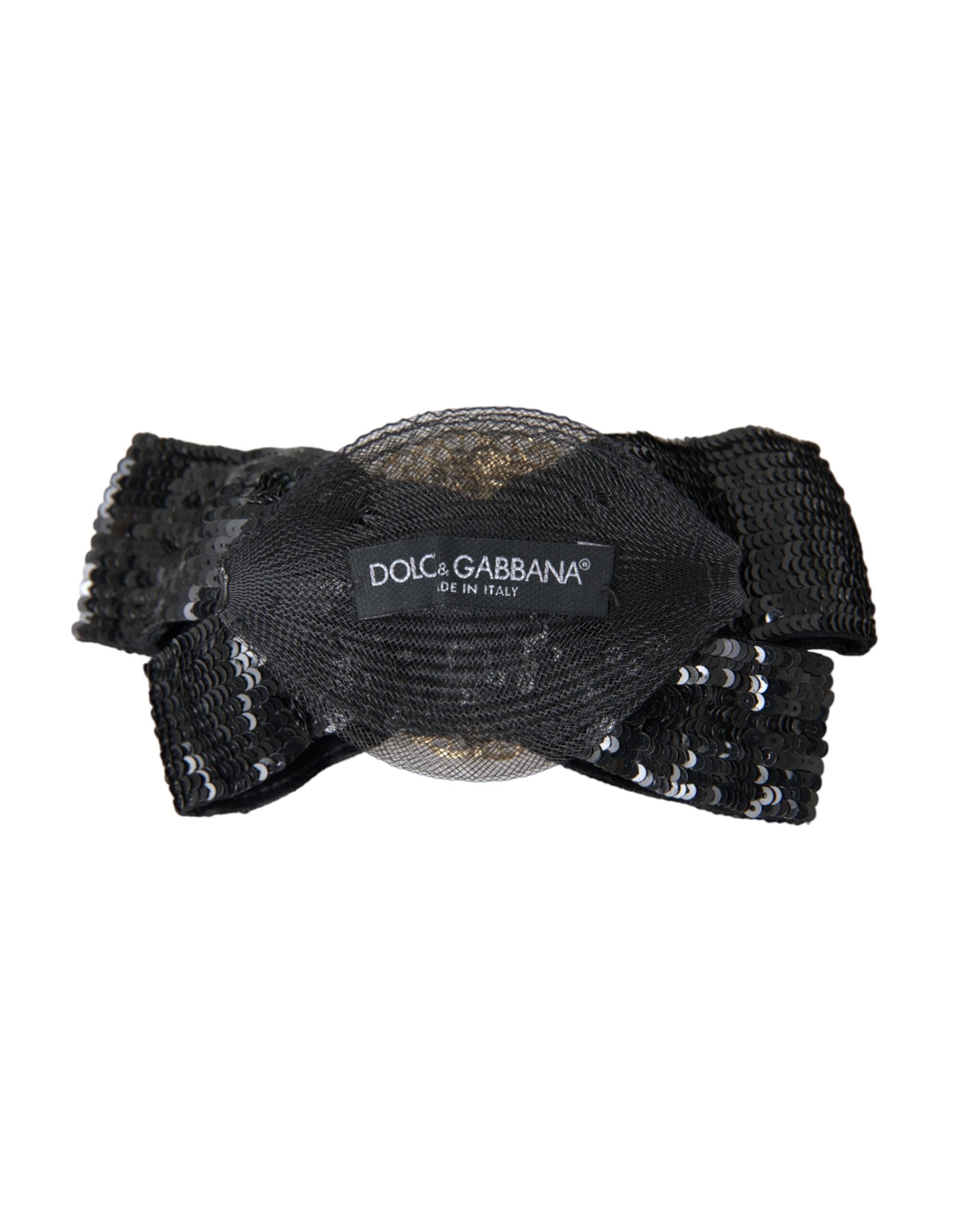 Dolce & Gabbana – Handgemachte Haarnadel mit schwarzer Paillettenperle