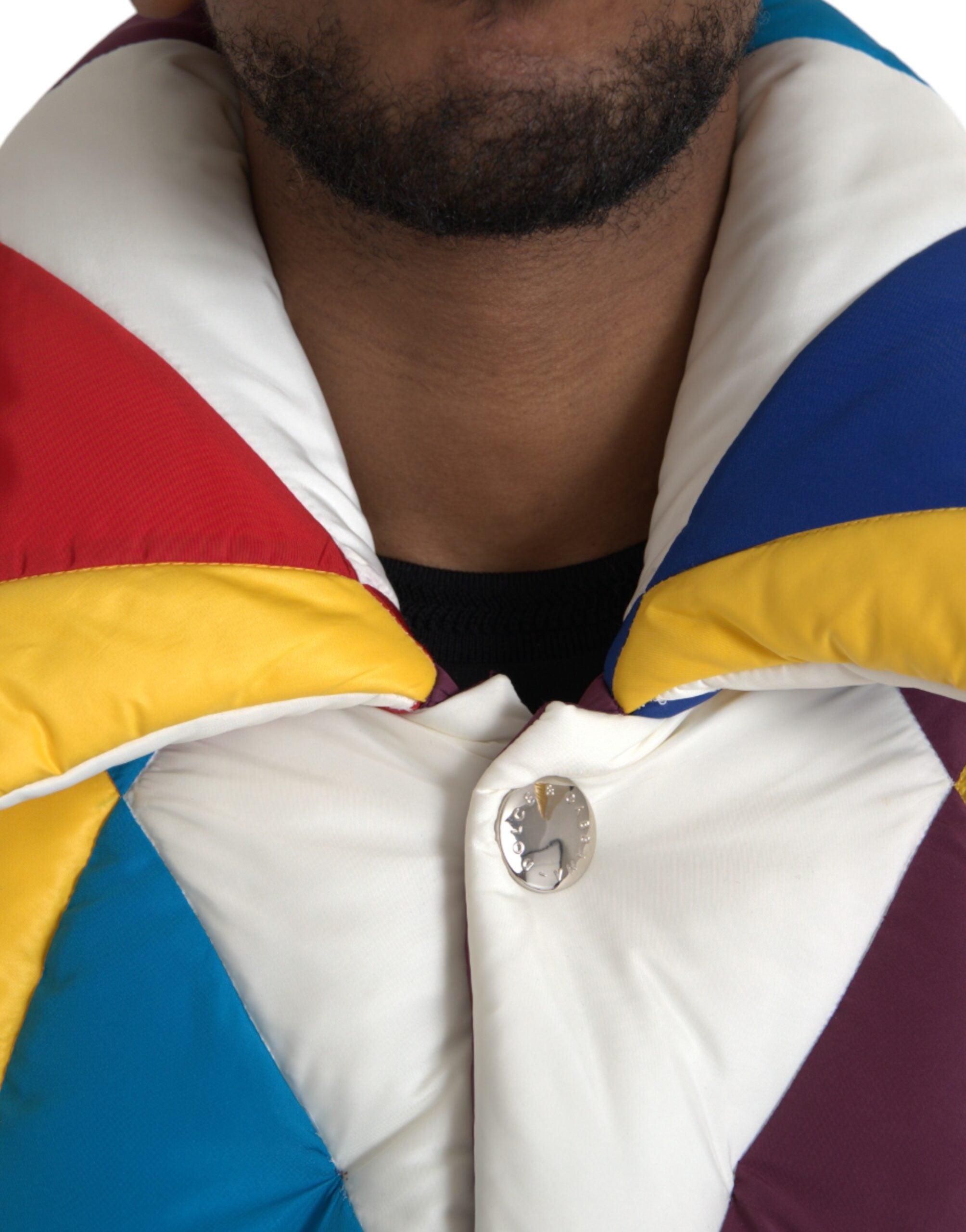 Dolce & Gabbana Mehrfarbige Windjacke Pufferjacke Herren