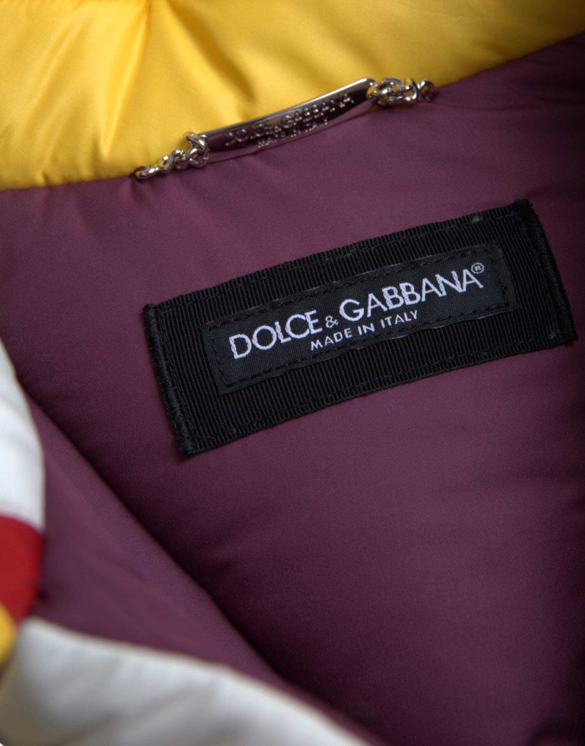 Dolce & Gabbana Mehrfarbige Windjacke Pufferjacke Herren