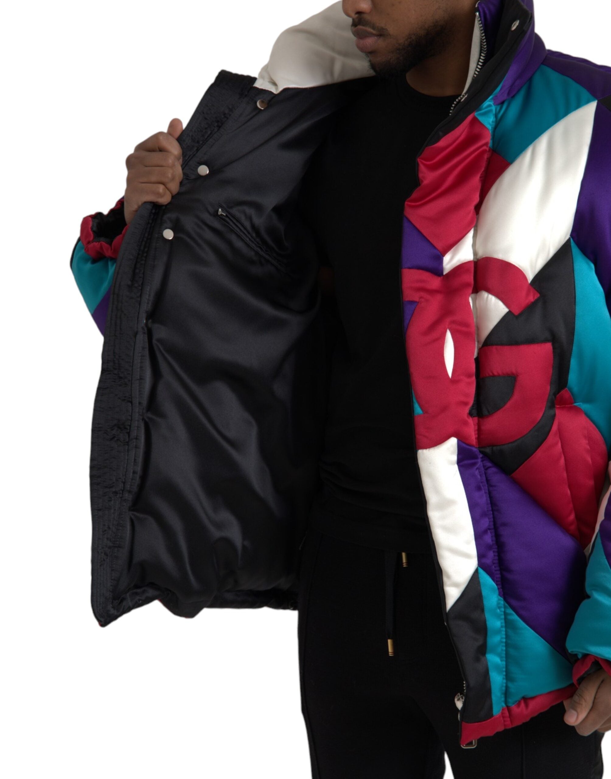 Dolce & Gabbana – Mehrfarbige Windjacke mit Logo