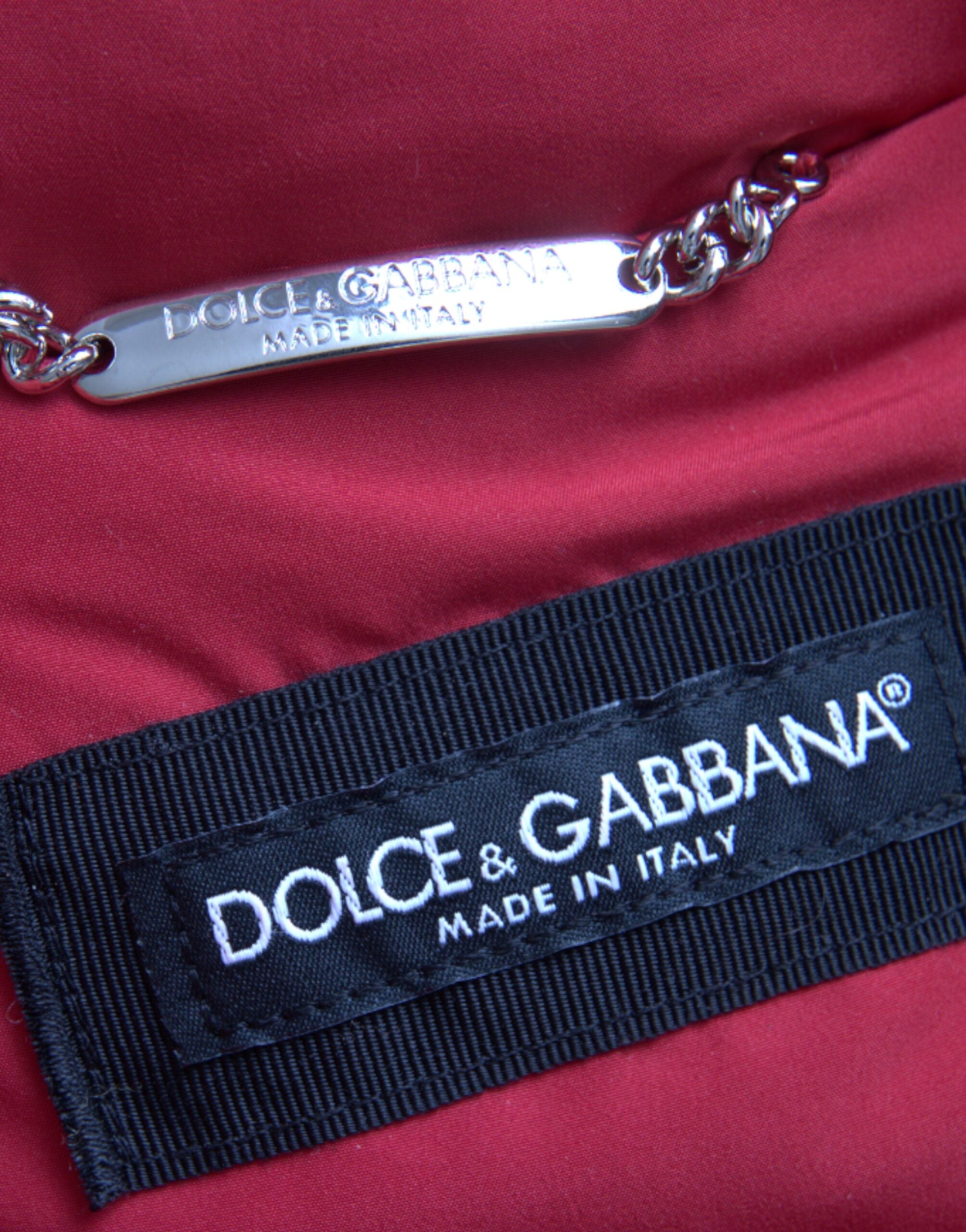 Dolce & Gabbana – Mehrfarbige Steppjacke mit Kapuze