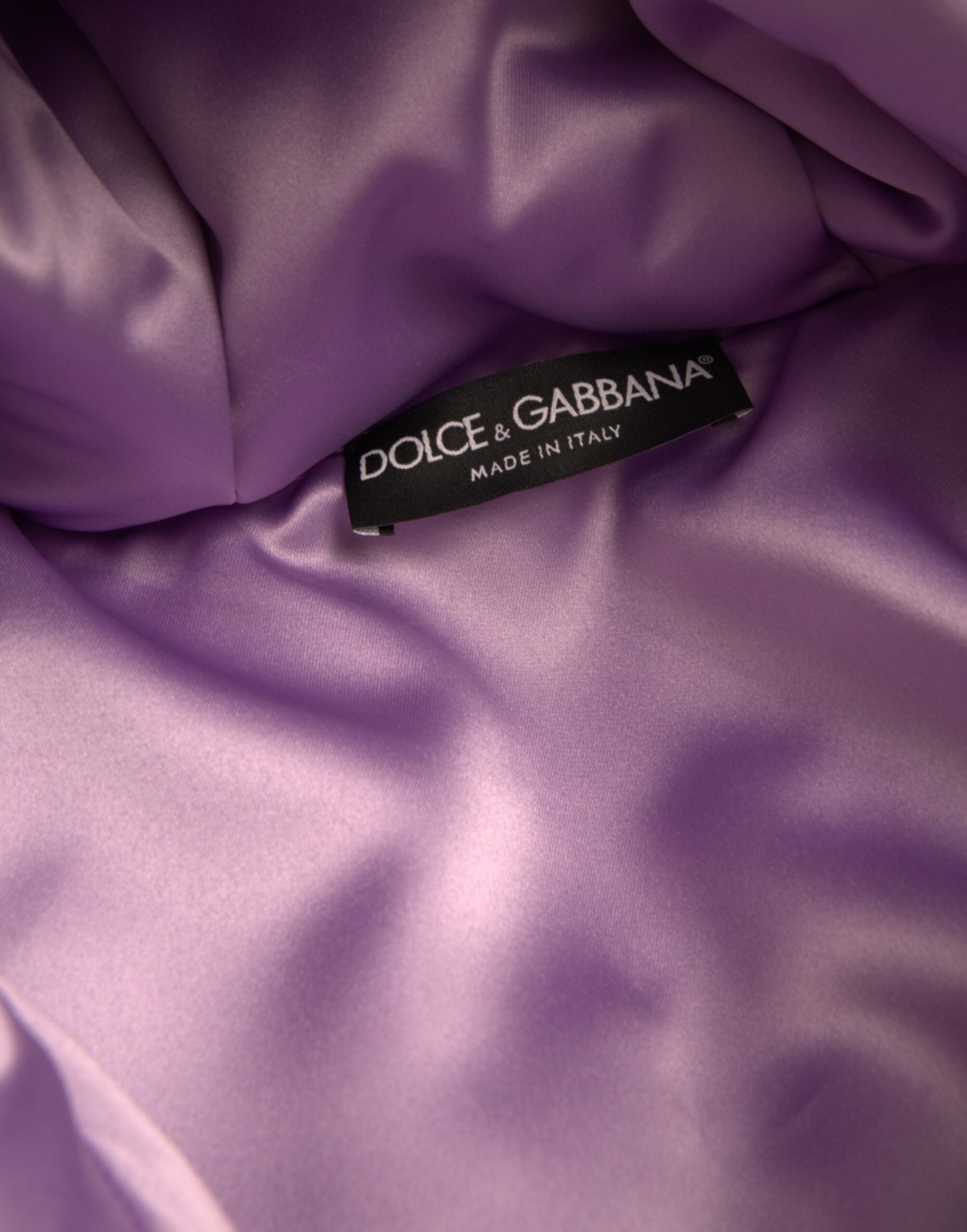 Dolce & Gabbana – Pufferjacke mit Kapuze und mehrfarbigem Herzlogo