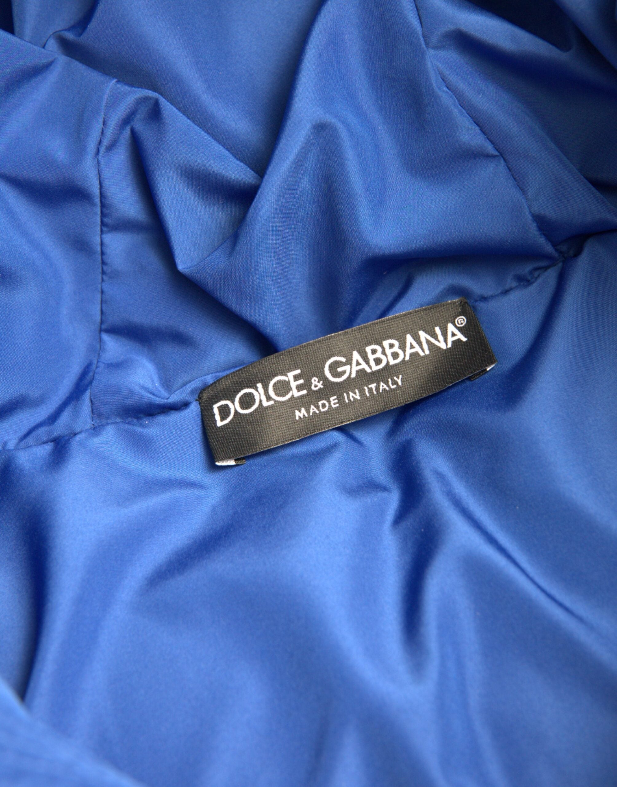 Dolce & Gabbana – Mehrfarbige Pufferjacke mit Schmetterlings-Kapuze