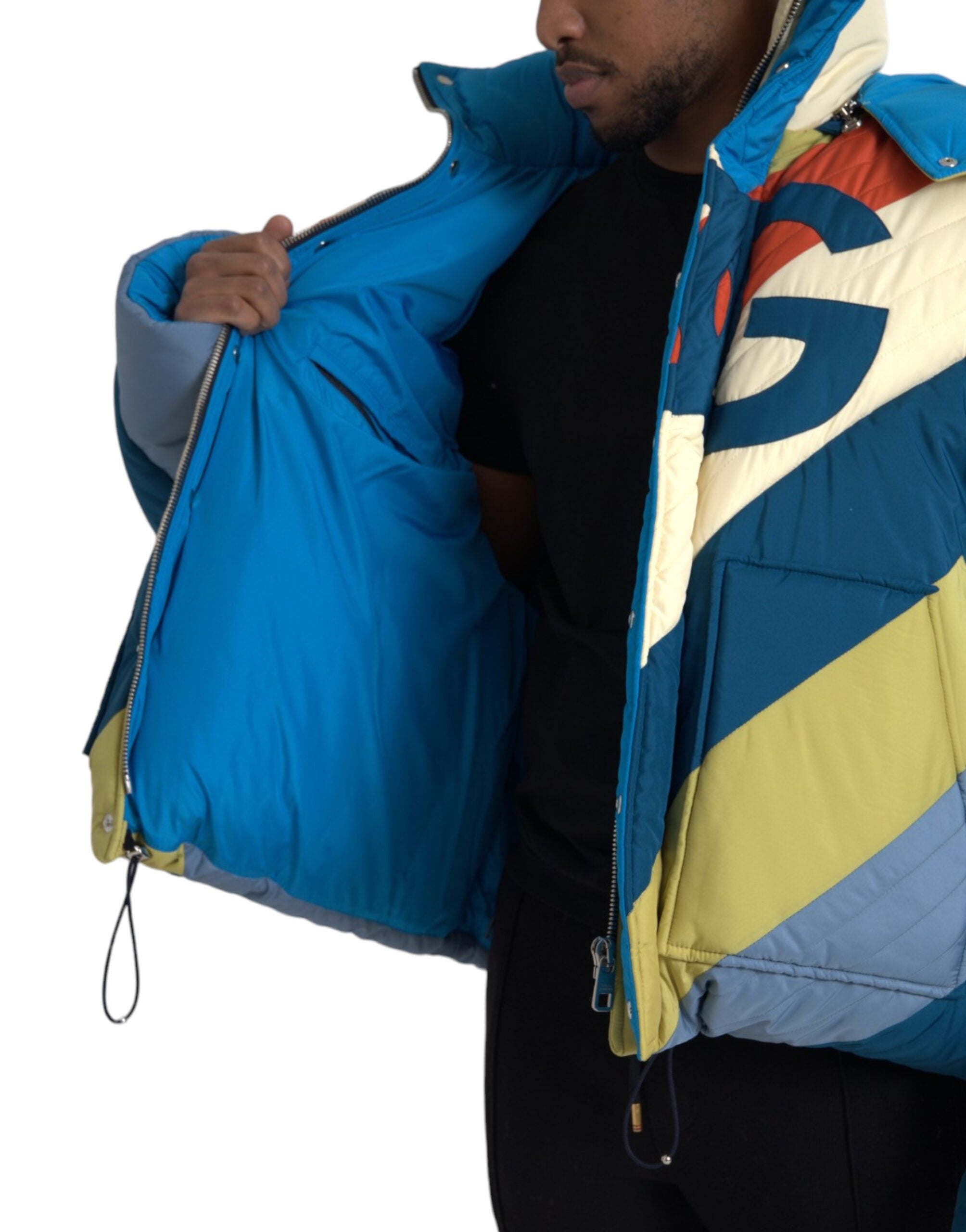 Dolce & Gabbana – Mehrfarbige Windjacke mit Logo