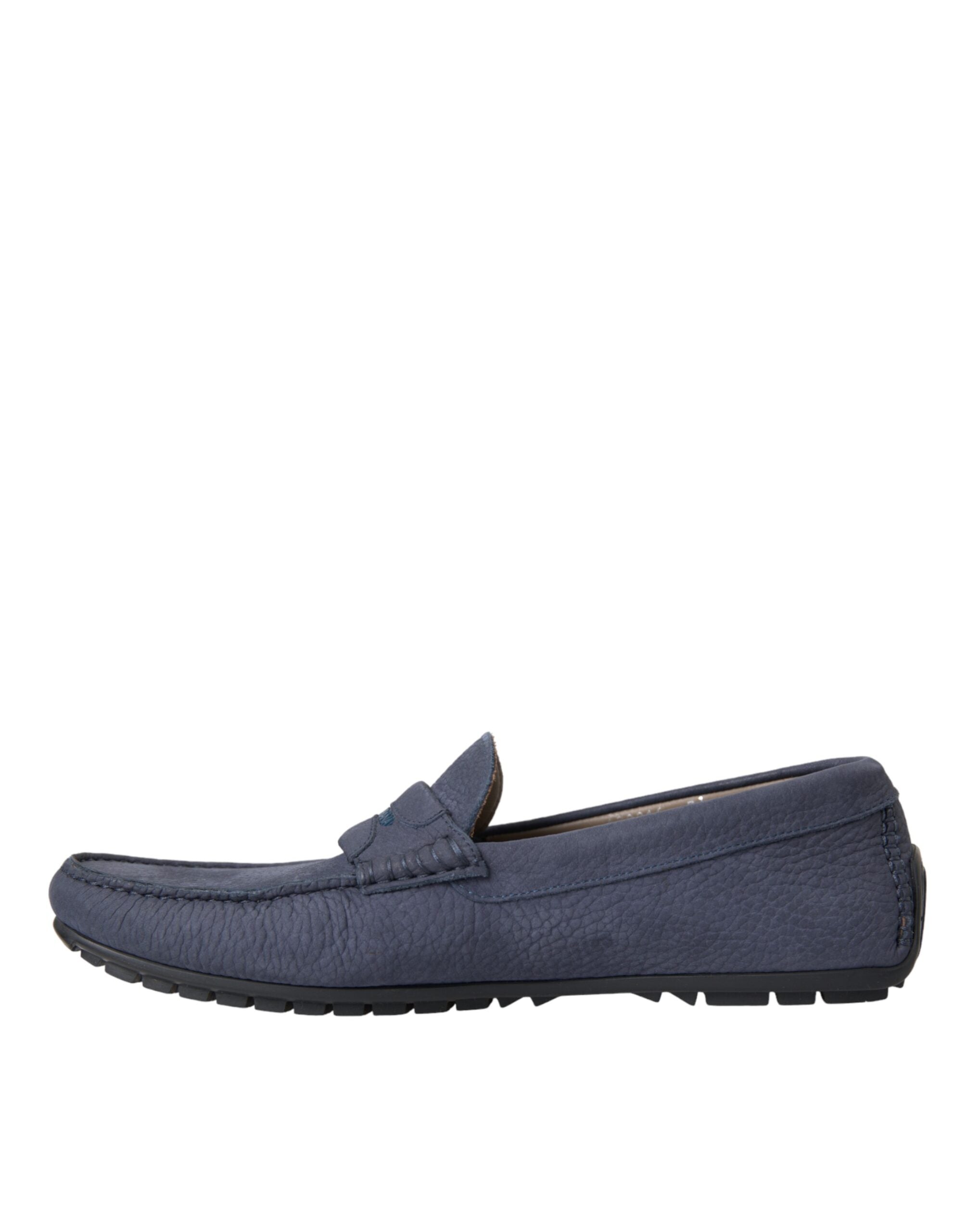 Dolce & Gabbana – Blaue Mokassins aus Kalbsleder