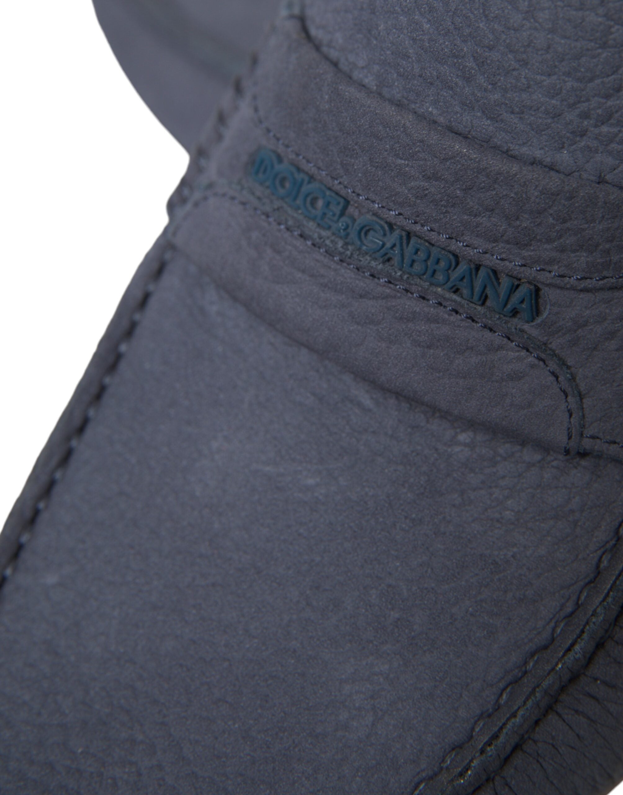 Dolce & Gabbana – Blaue Mokassins aus Kalbsleder
