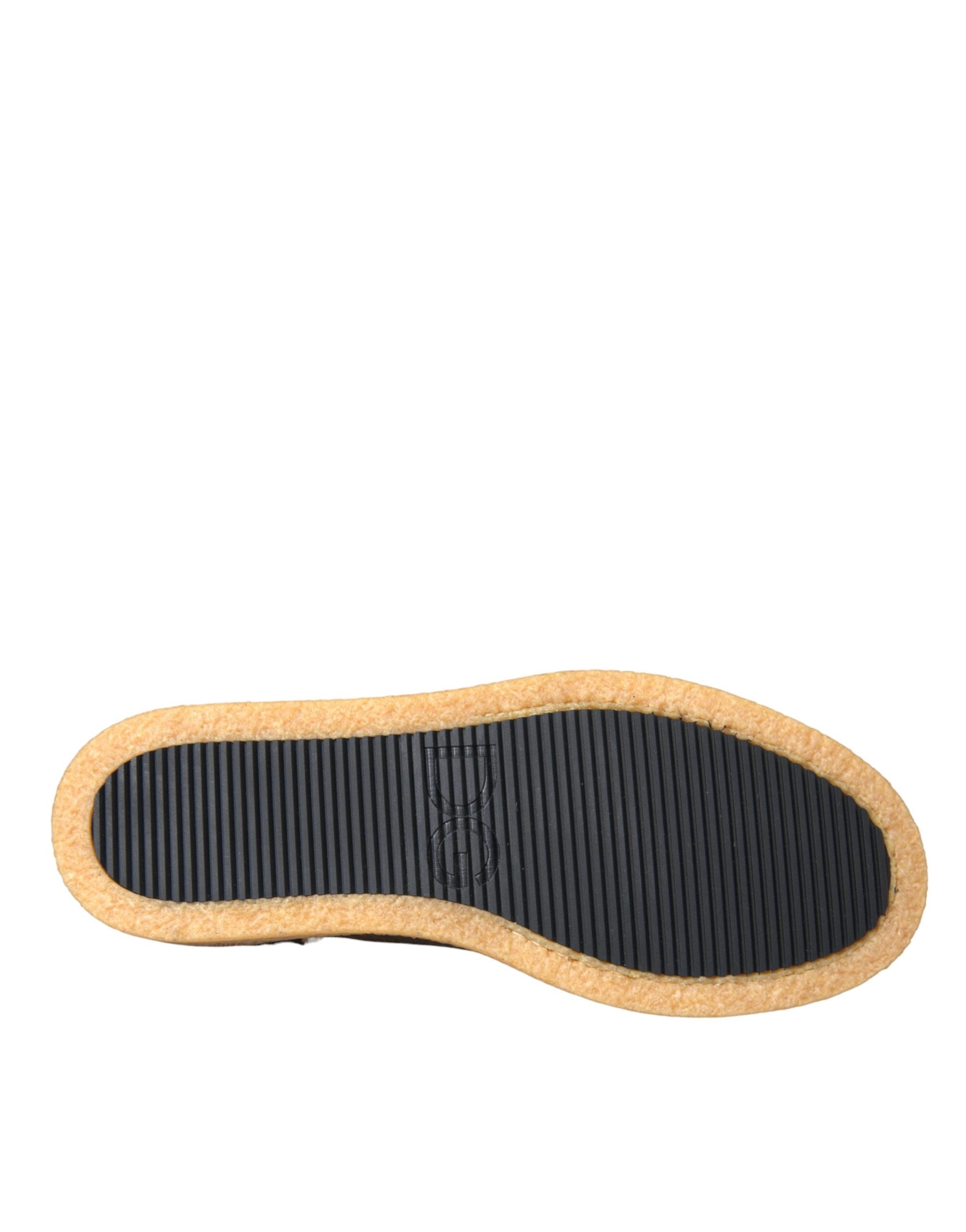 Dolce & Gabbana Loafer aus Leder in Braun und Schwarz für Herren