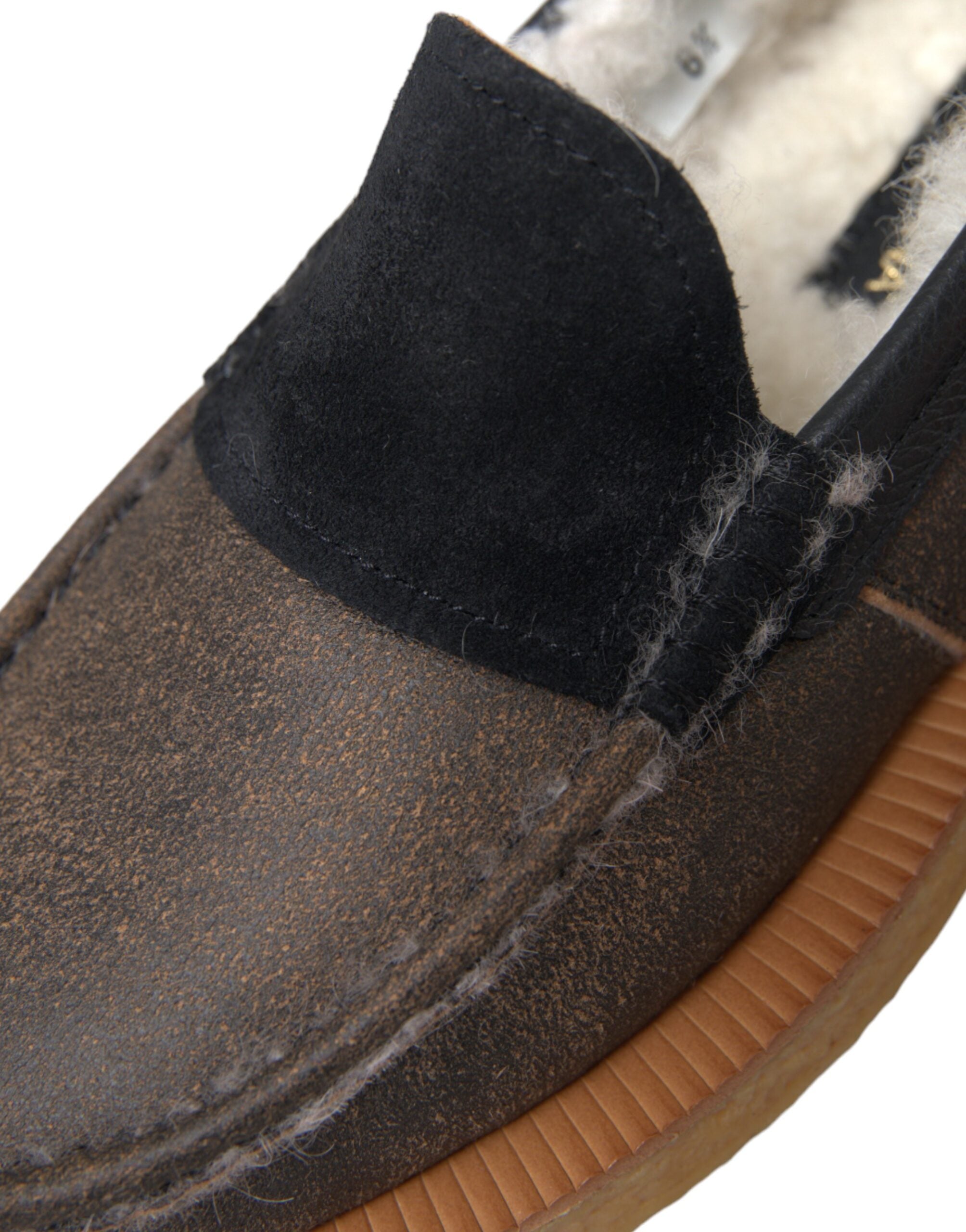 Dolce & Gabbana Loafer aus Leder in Braun und Schwarz für Herren