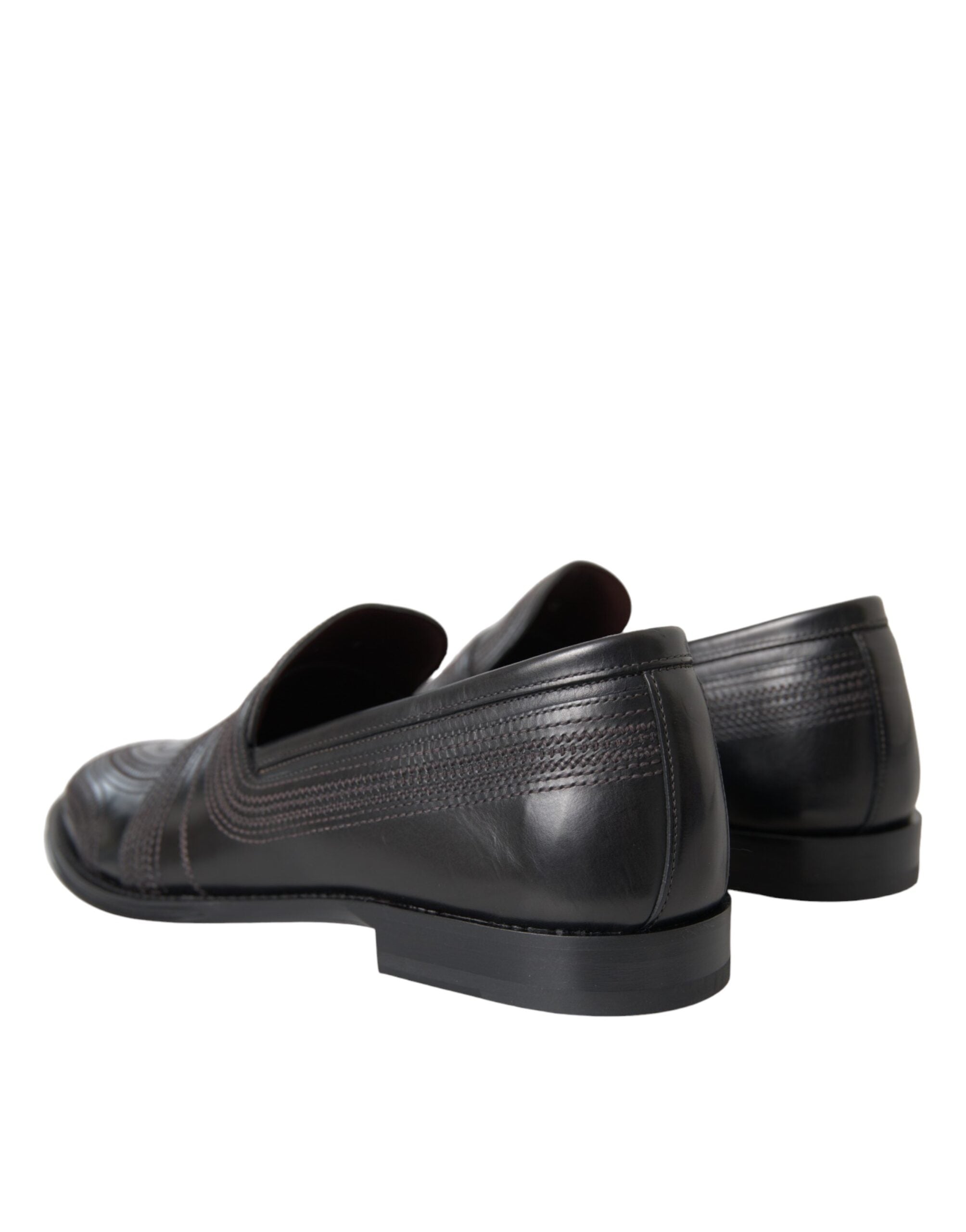 Dolce & Gabbana Herren Halbschuhe aus schwarzem und braunem Leder