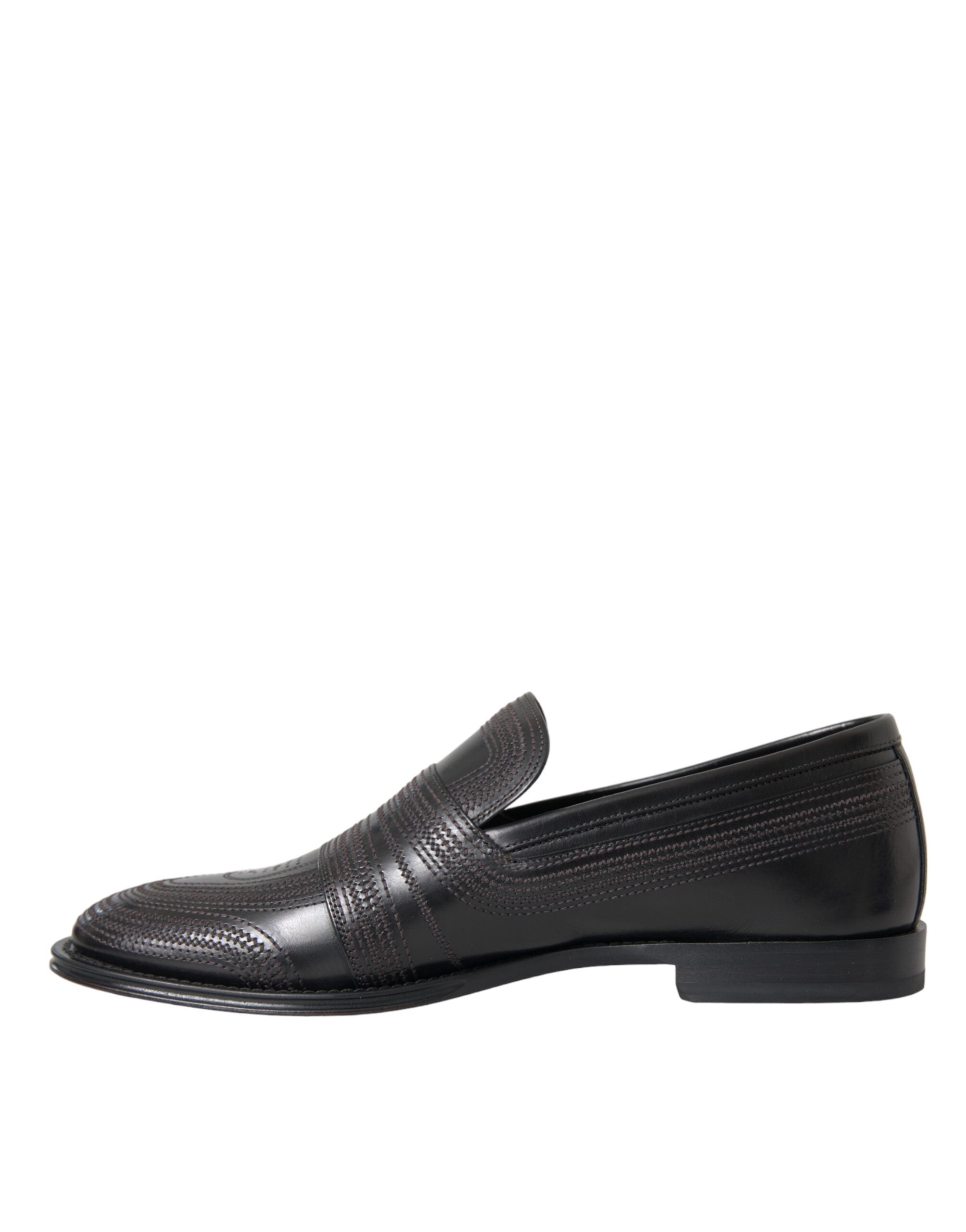 Dolce & Gabbana Herren Halbschuhe aus schwarzem und braunem Leder