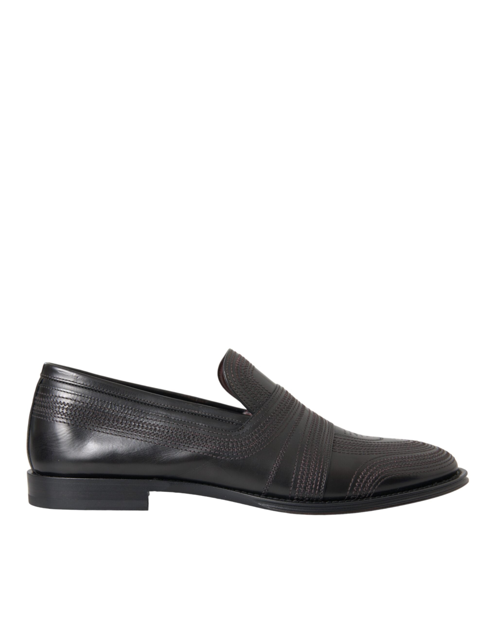 Dolce & Gabbana Herren Halbschuhe aus schwarzem und braunem Leder