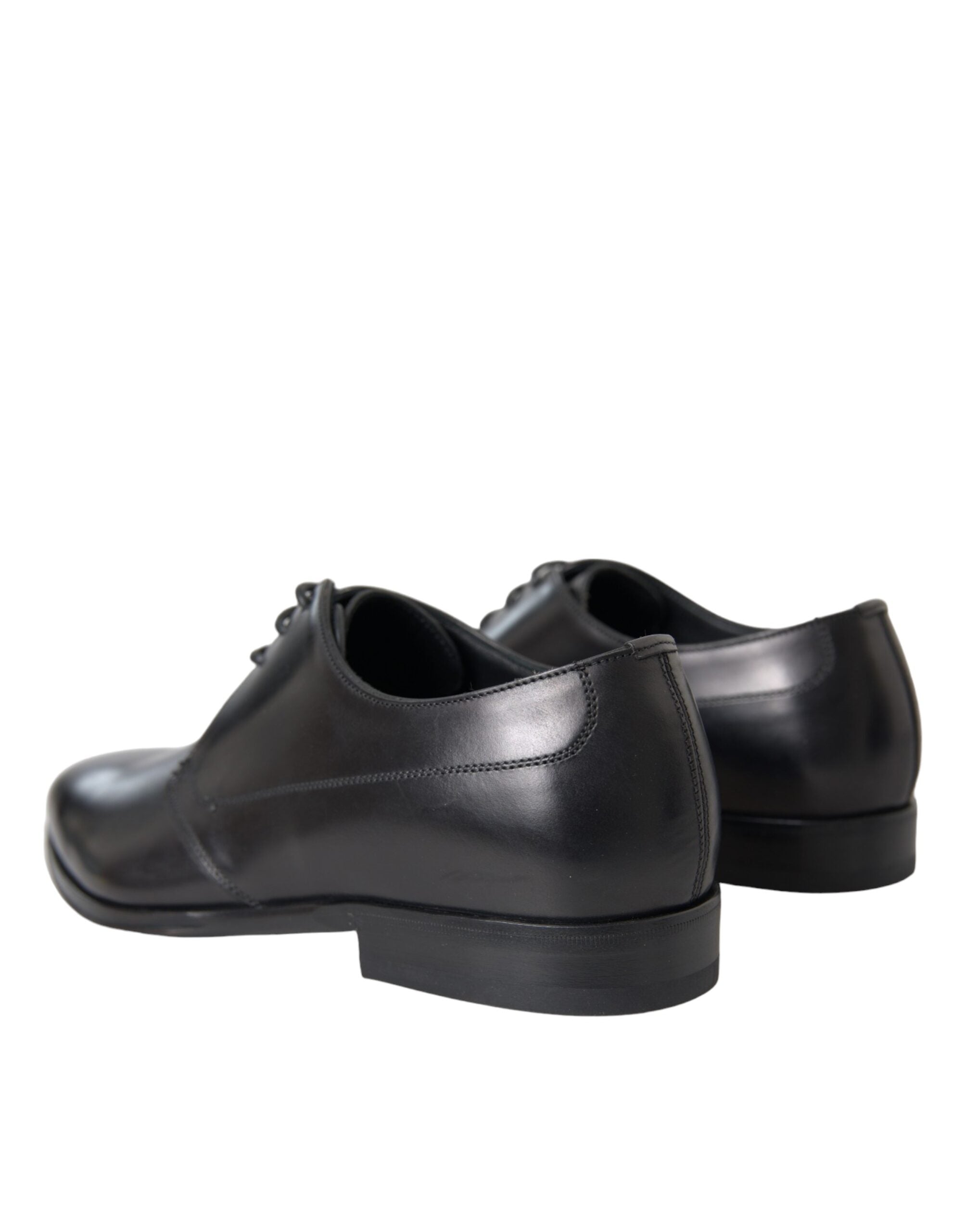 Dolce & Gabbana – Derby-Schuhe aus schwarzem Leder für formelle Anlässe