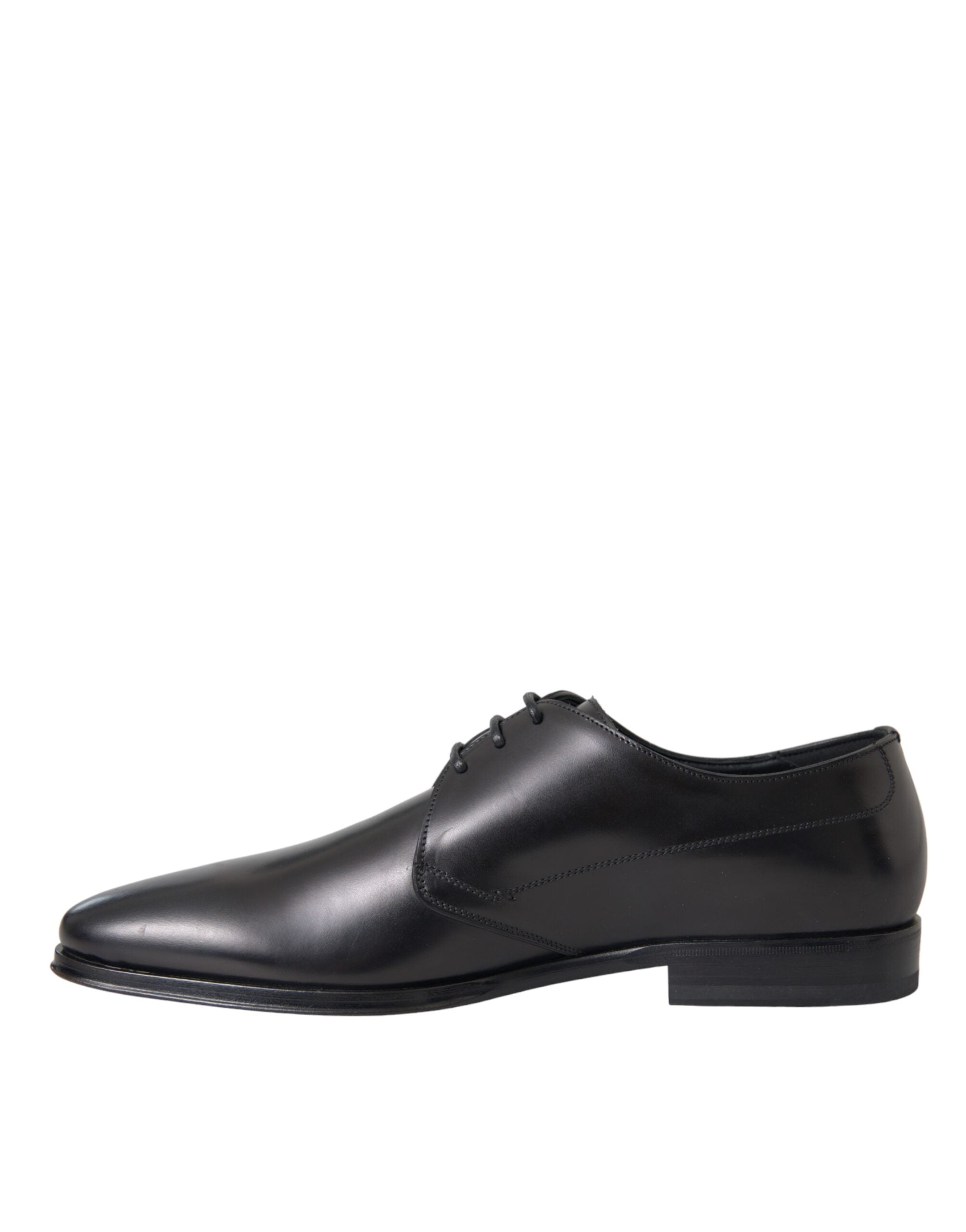 Dolce & Gabbana – Derby-Schuhe aus schwarzem Leder für formelle Anlässe