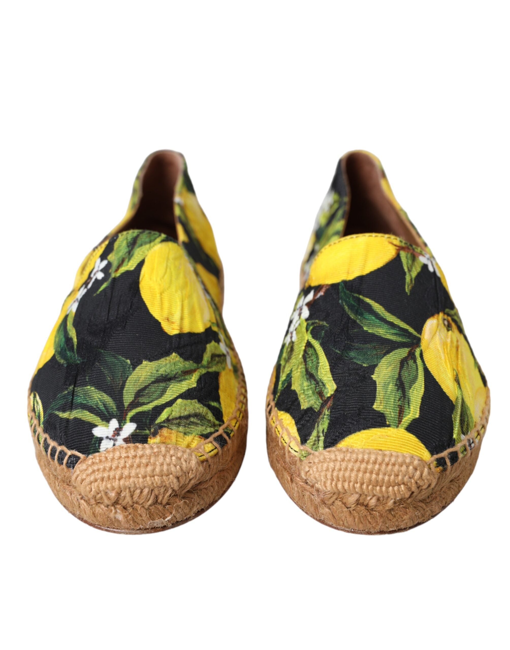 Dolce & Gabbana – Mehrfarbige Zitronen-Espadrilles zum Hineinschlüpfen