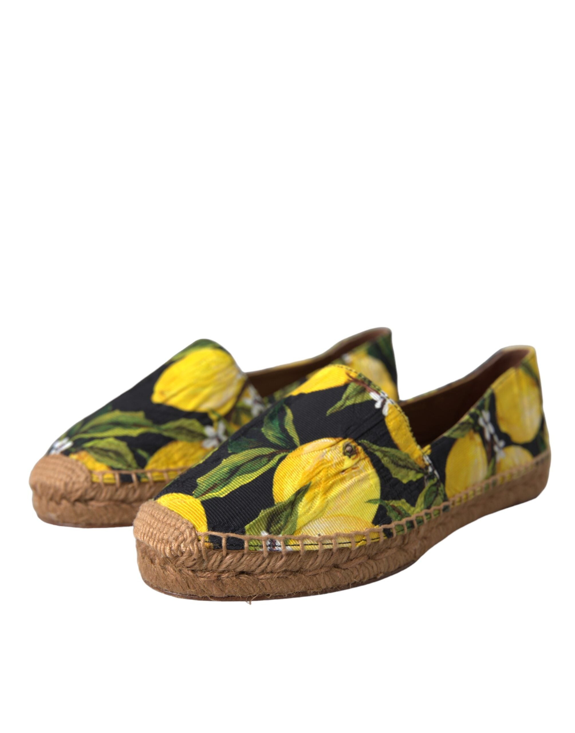 Espadrile Dolce & Gabbana cu imprimeu lămâie multicolor