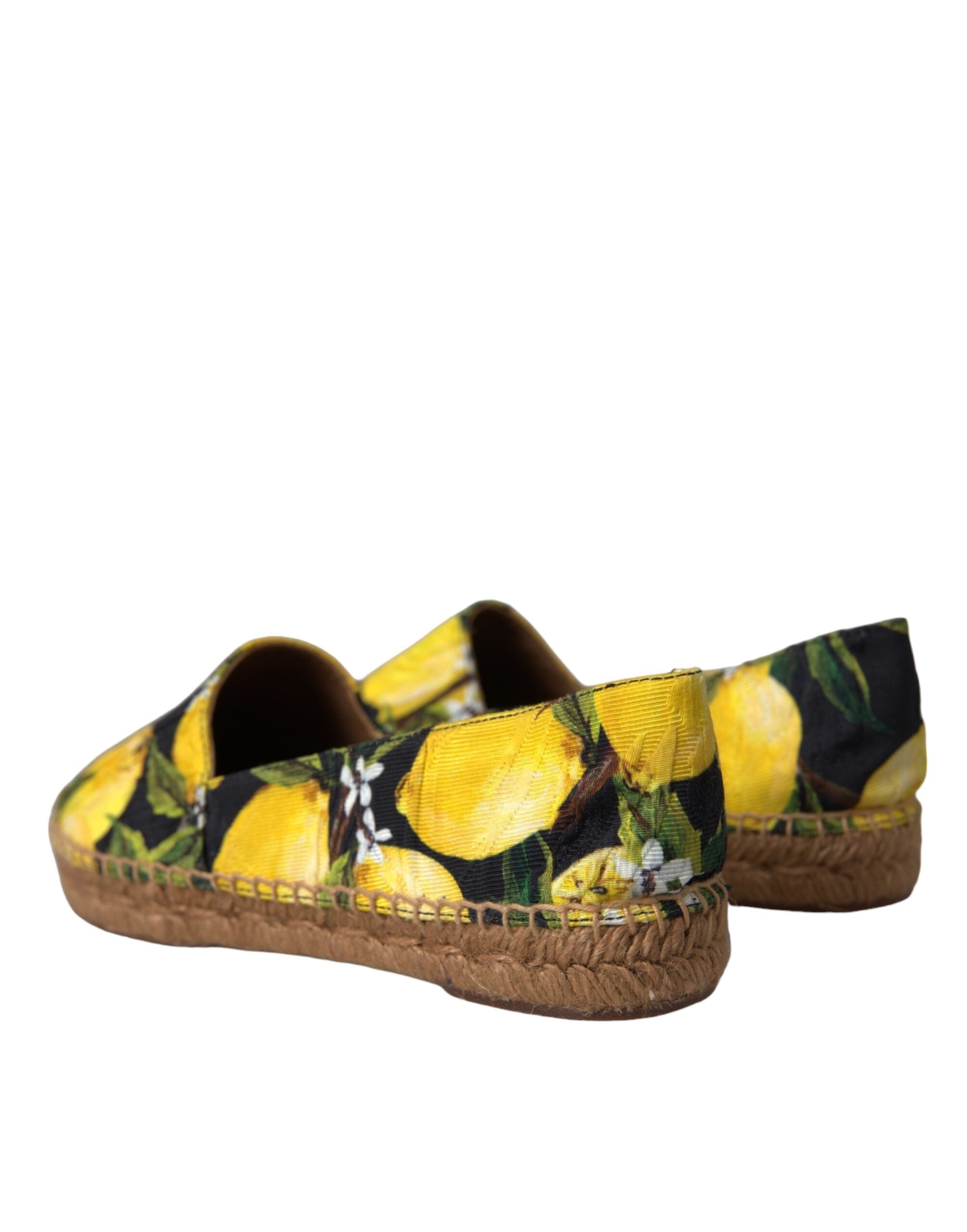 Espadrile Dolce & Gabbana cu imprimeu lămâie multicolor