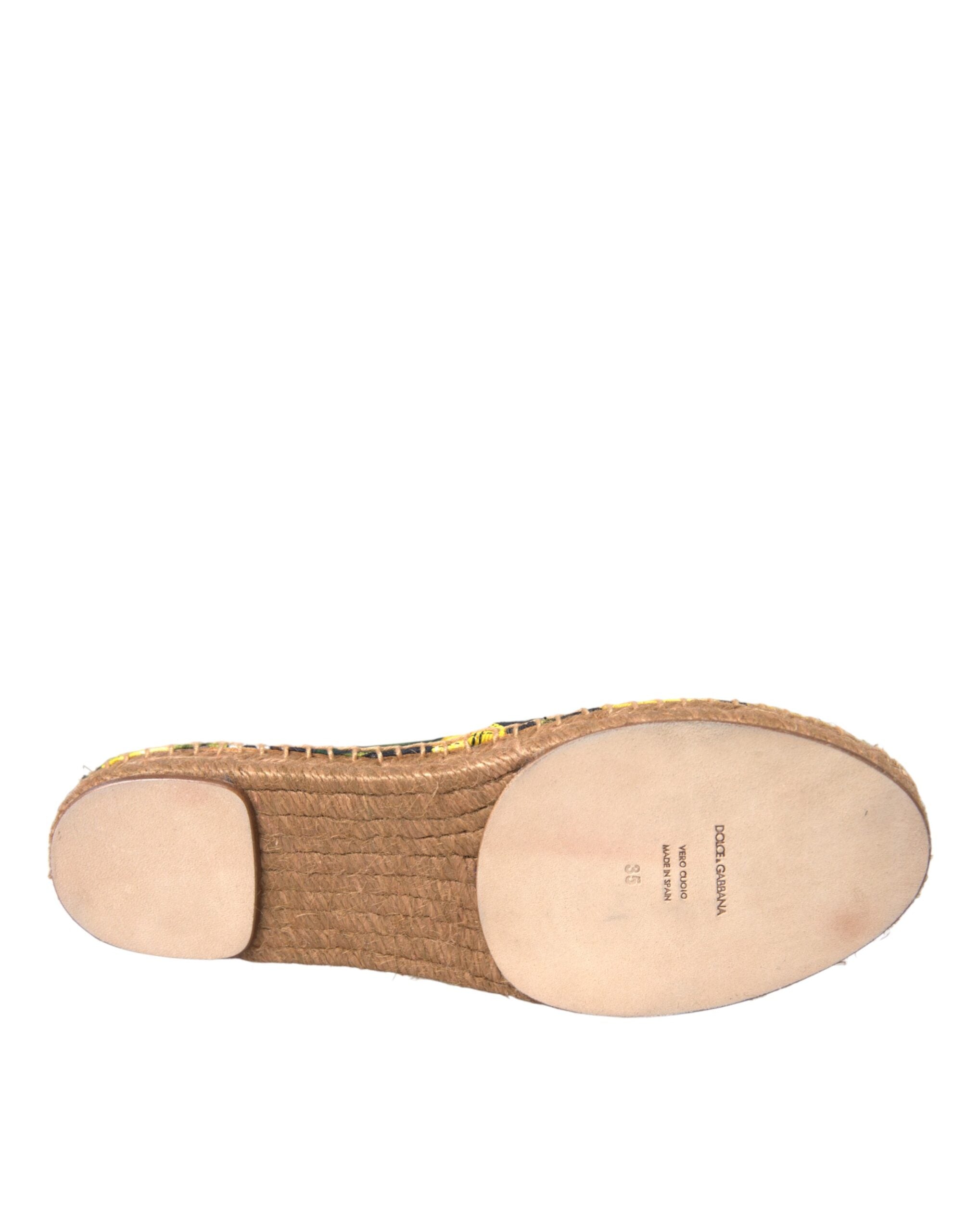 Dolce & Gabbana – Mehrfarbige Zitronen-Espadrilles zum Hineinschlüpfen