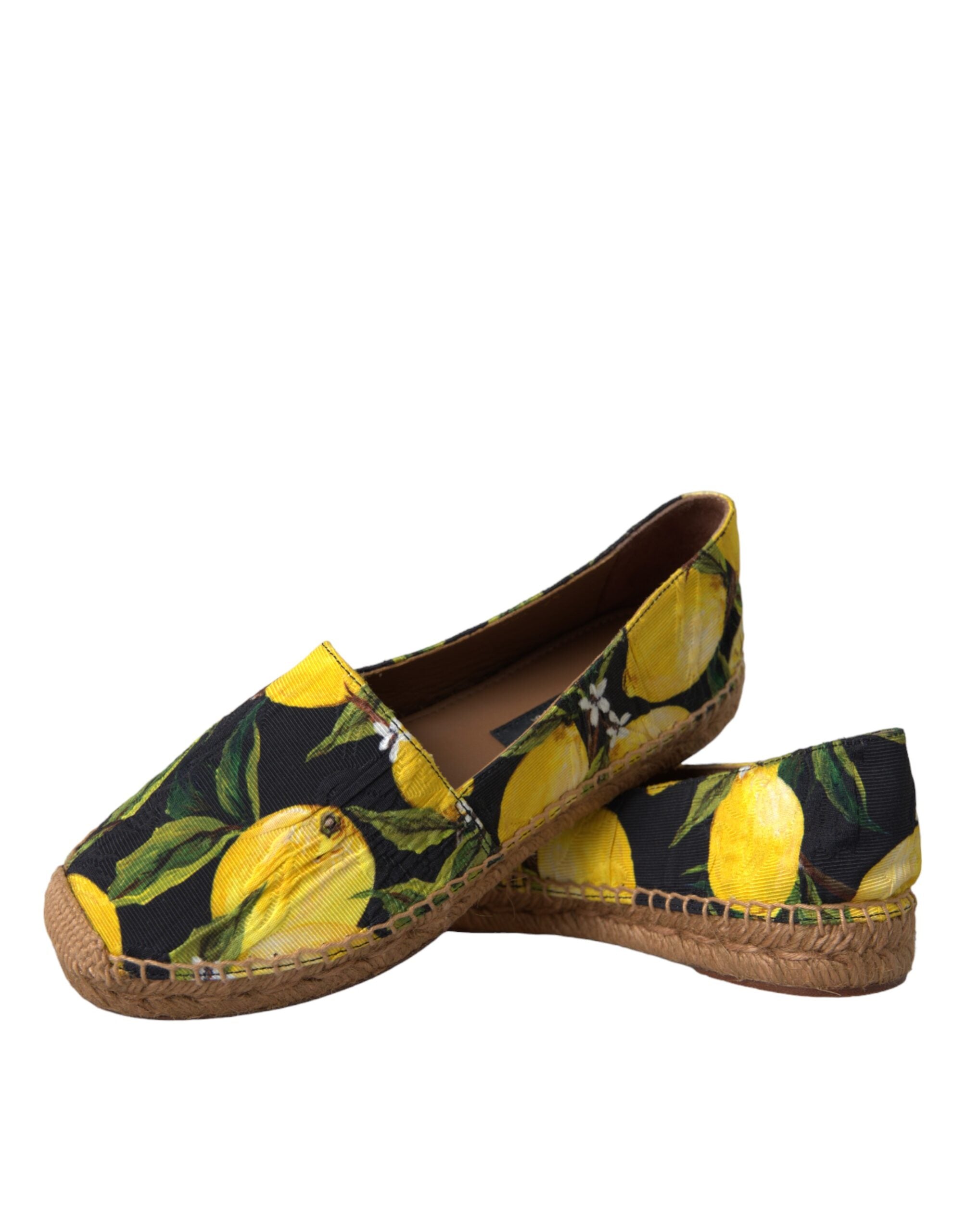 Espadrile Dolce & Gabbana cu imprimeu lămâie multicolor