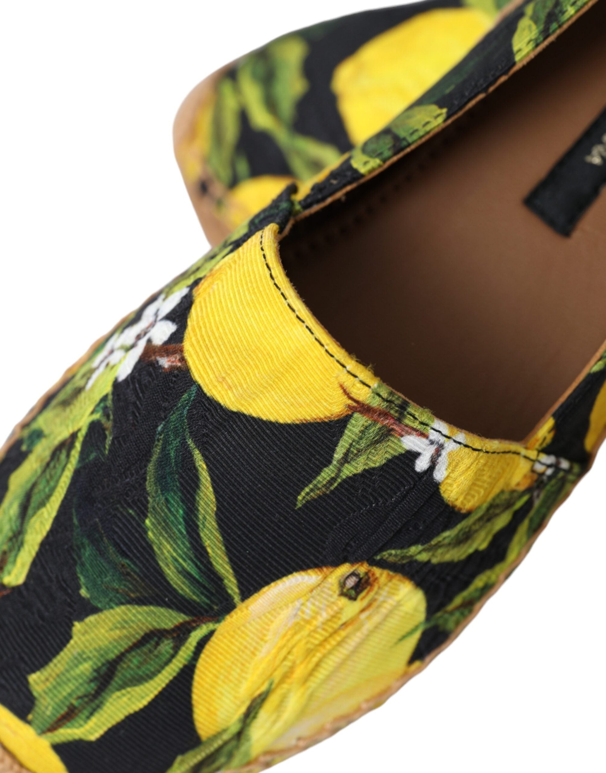 Dolce & Gabbana – Mehrfarbige Zitronen-Espadrilles zum Hineinschlüpfen
