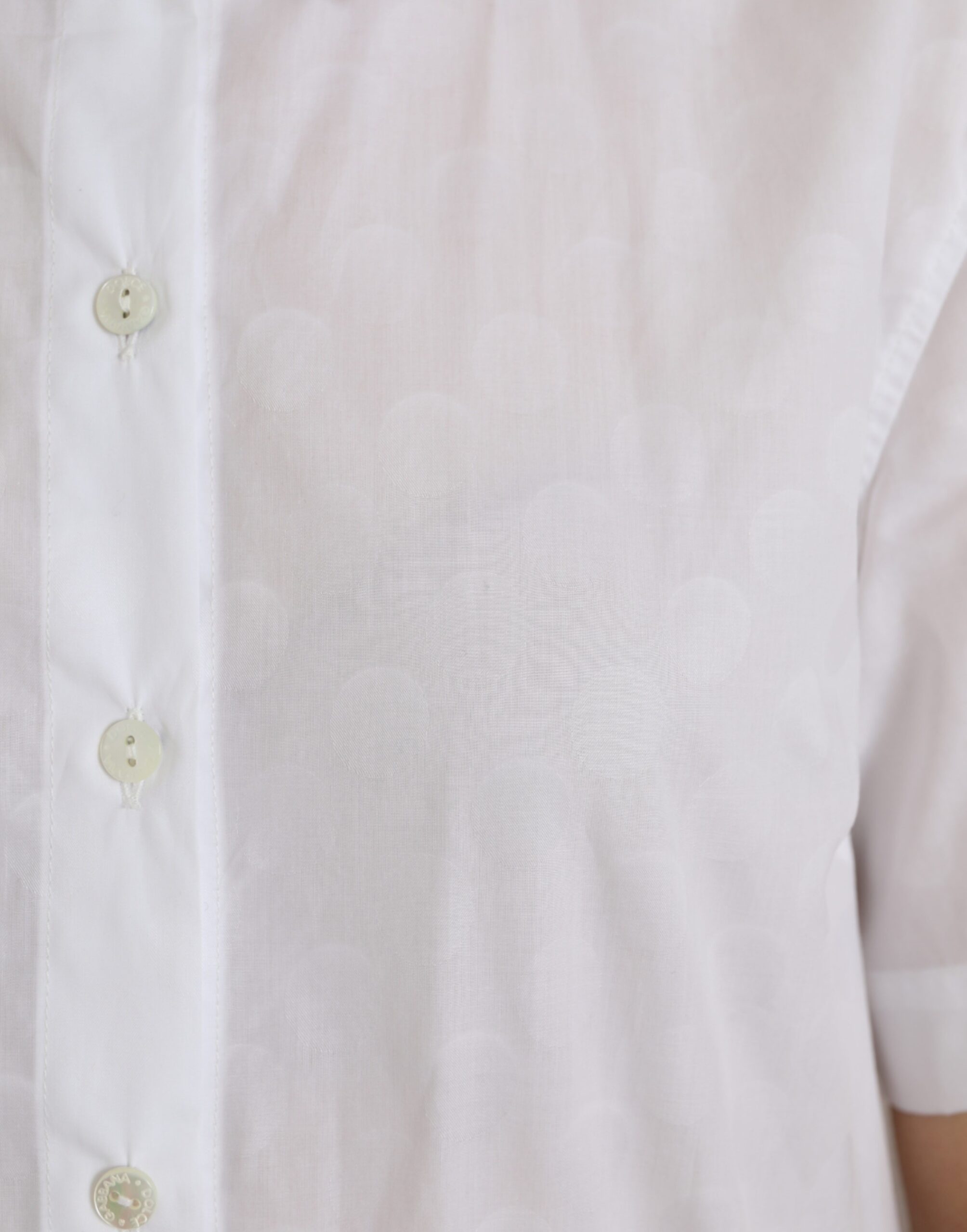Dolce & Gabbana – Weißes Poloshirt mit Kragen und kurzen Ärmeln