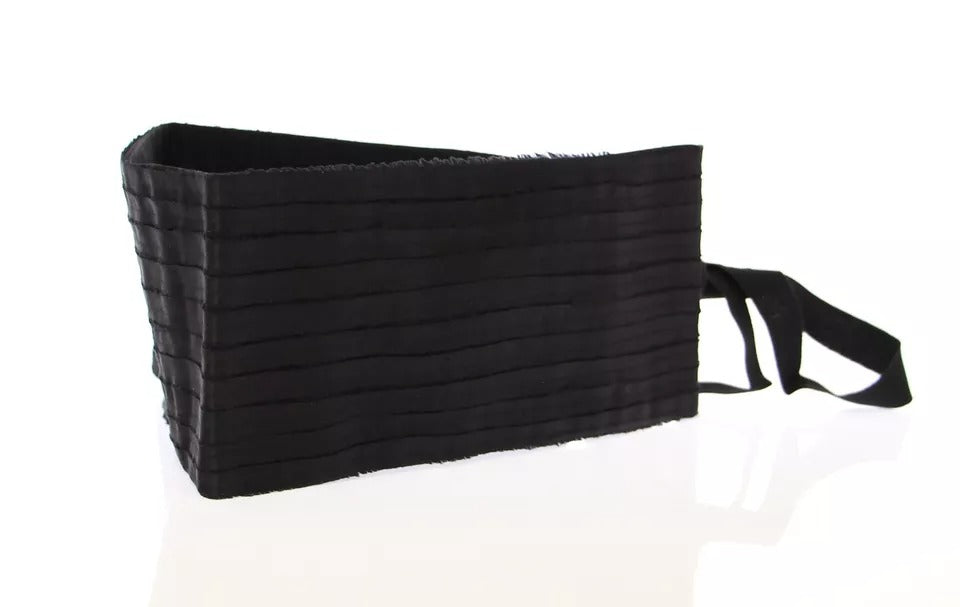 Dolce & Gabbana Damen Taillenkummerbund aus schwarzer Seide